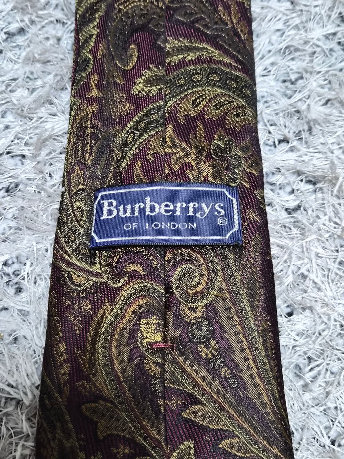 버버리Burberry 페이즐리 패턴 넥타이 Free - N56 상품이미지4