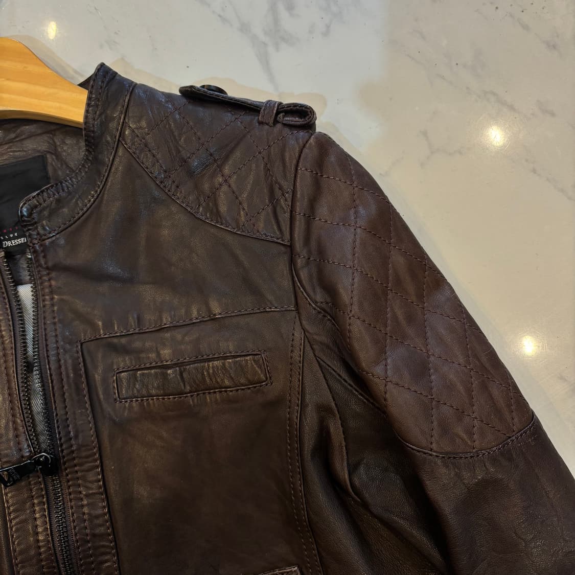 빈티지 브라운 양가죽자켓 lambskin 00’s 락시크 y2k 상품이미지3