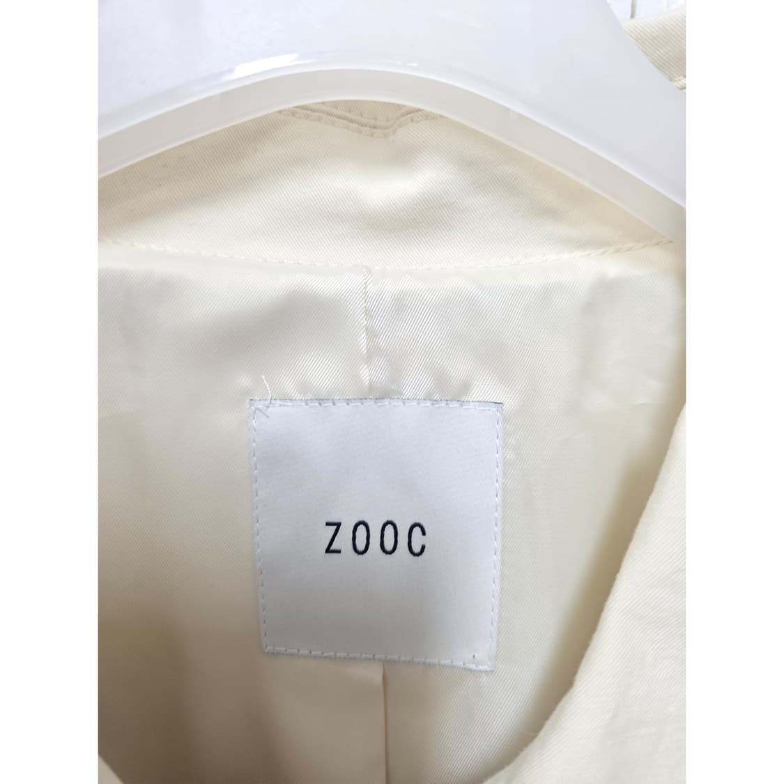 22s 주크 ZOOC 베이지 트렌치코트 L 상품이미지2