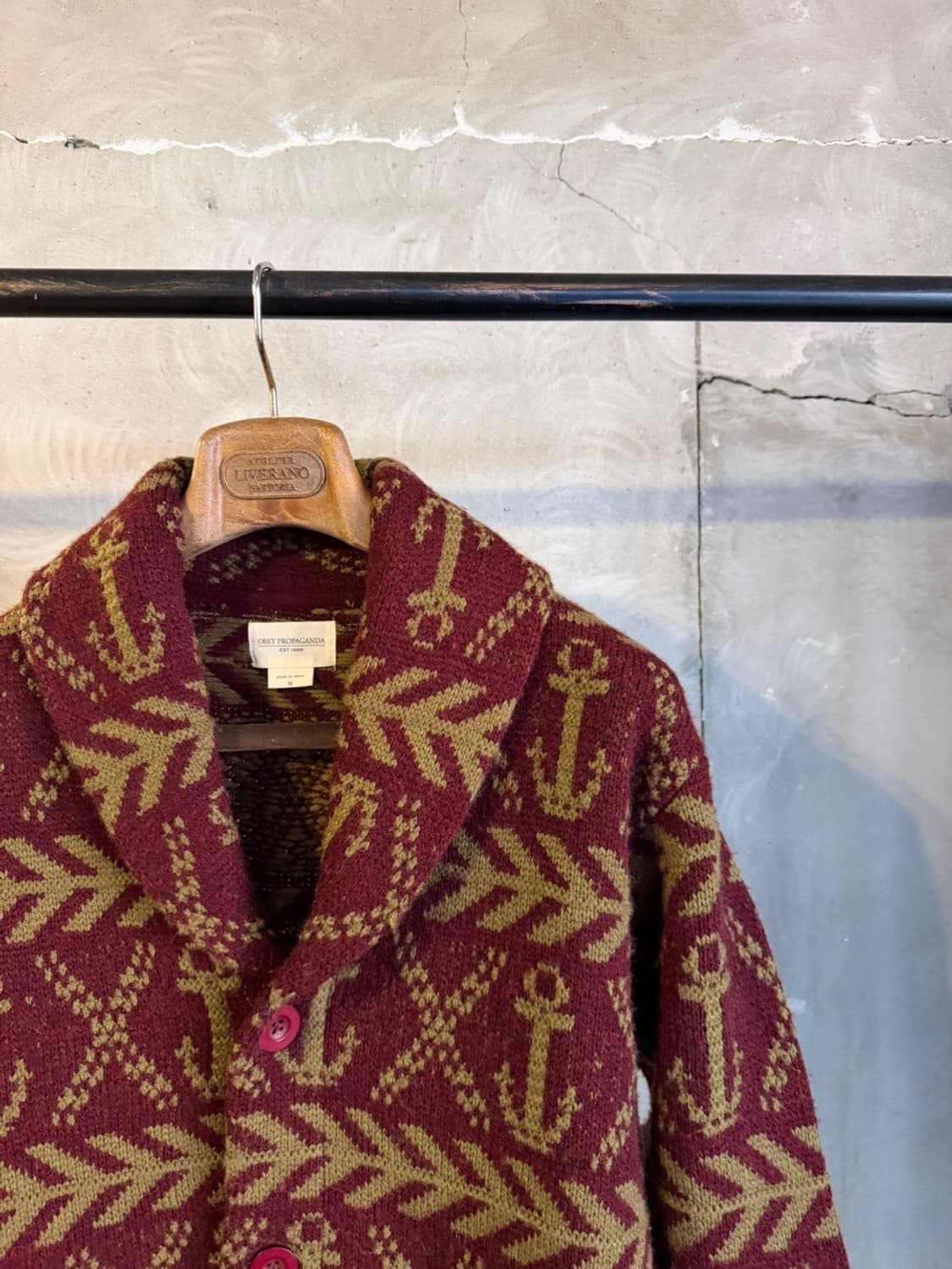 오베이 프로파간다 숄칼라 가디건 100 상품이미지8