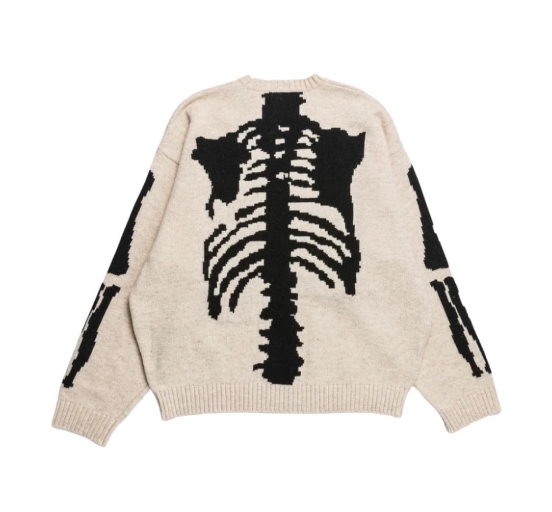 캐피탈 kapital 본 크루넥 스웨터 뼈 떰즈 니트 키나리 1 새상품 상품이미지1