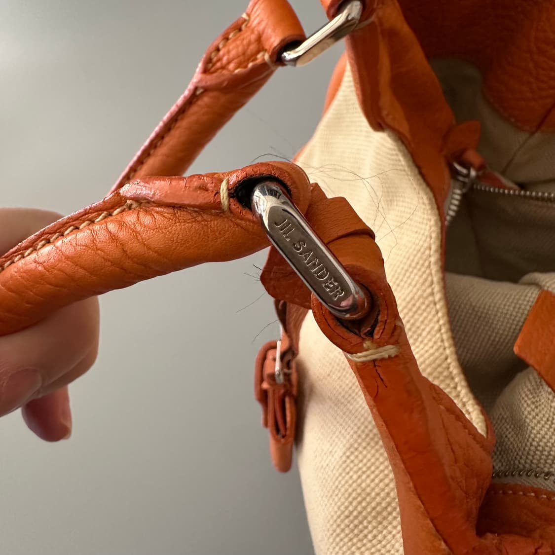 질샌더 jil sander 가죽 컨버스 토트백 상품이미지7