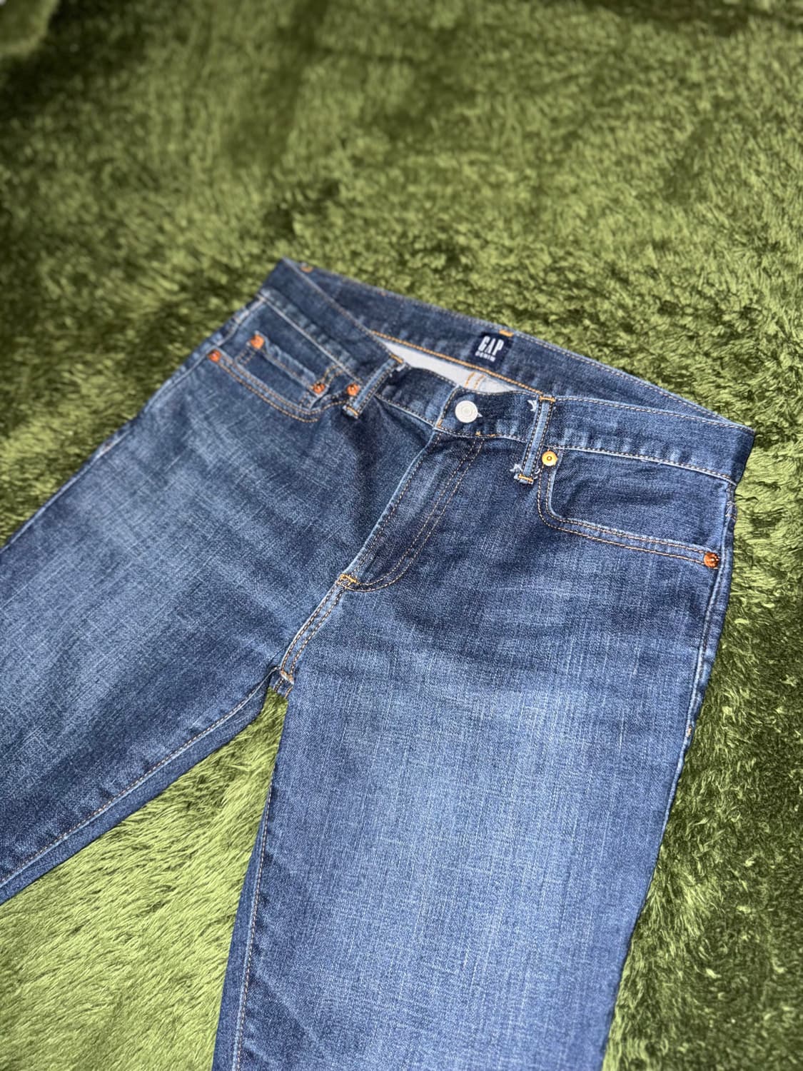 [29X30] GAP 갭 데이퍼드 빈티지 워싱 데님 팬츠 미드 인디고 상품이미지2