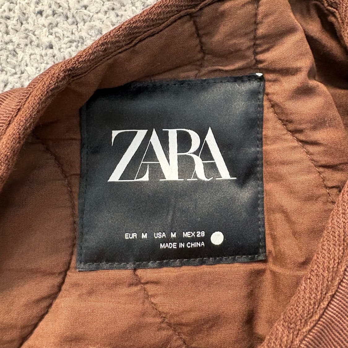 M 자라 여성 퀄팅 자켓 허리스트링 0421J 상품이미지4