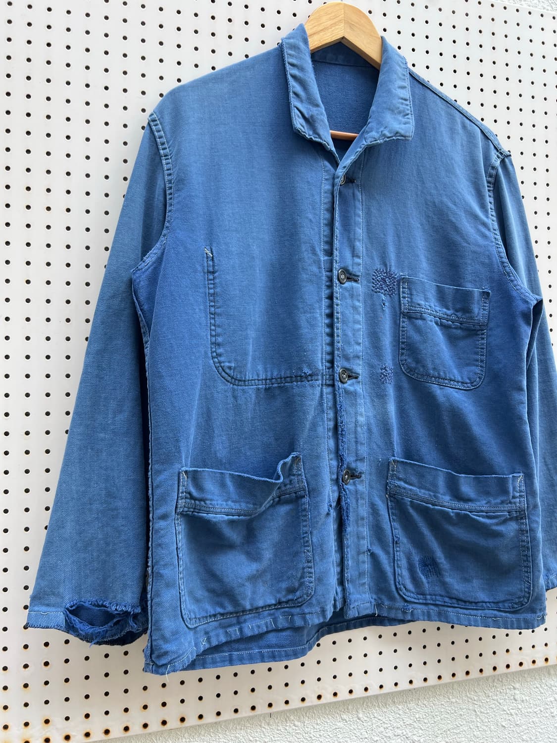 OLD VINTAGE HARD FADED REPAIR 프렌치워크자켓 상품이미지4