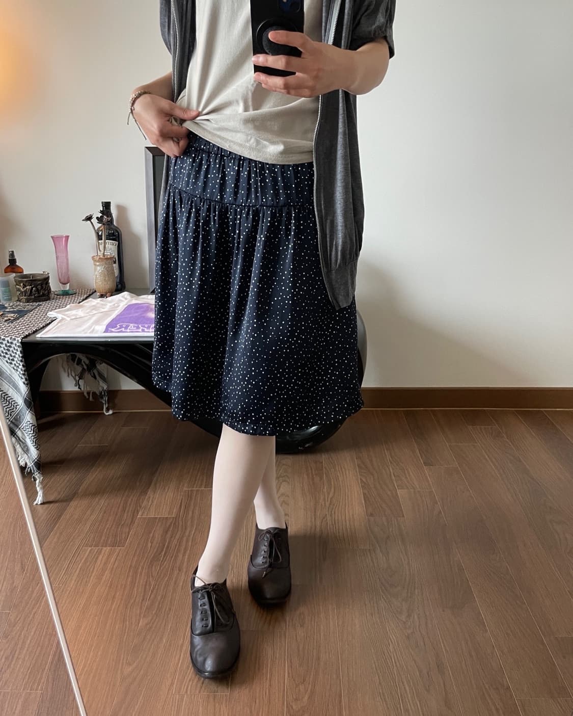dot midi skirt 상품이미지5