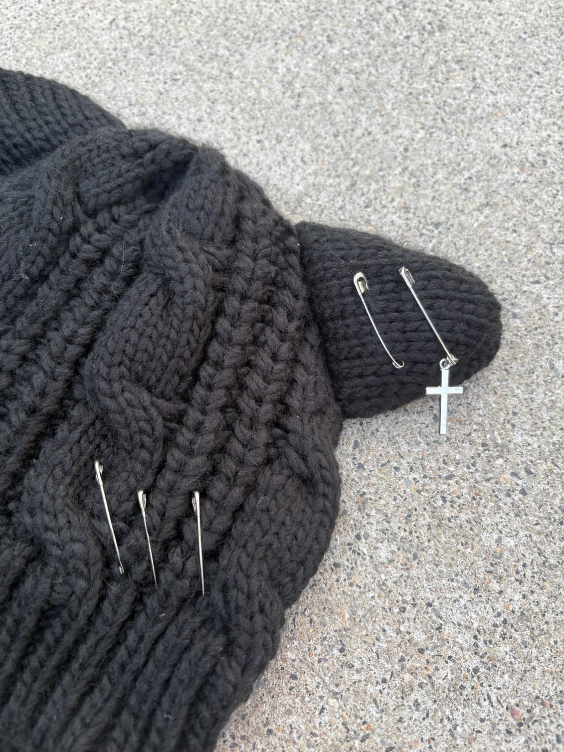 빈티지 캣 이어 펑크 비니 상품이미지3