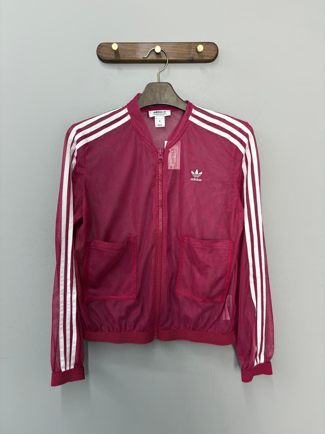 아디다스 오리지널 핫핑크 매쉬 시스루 트랙 자켓 A3683 상품이미지2