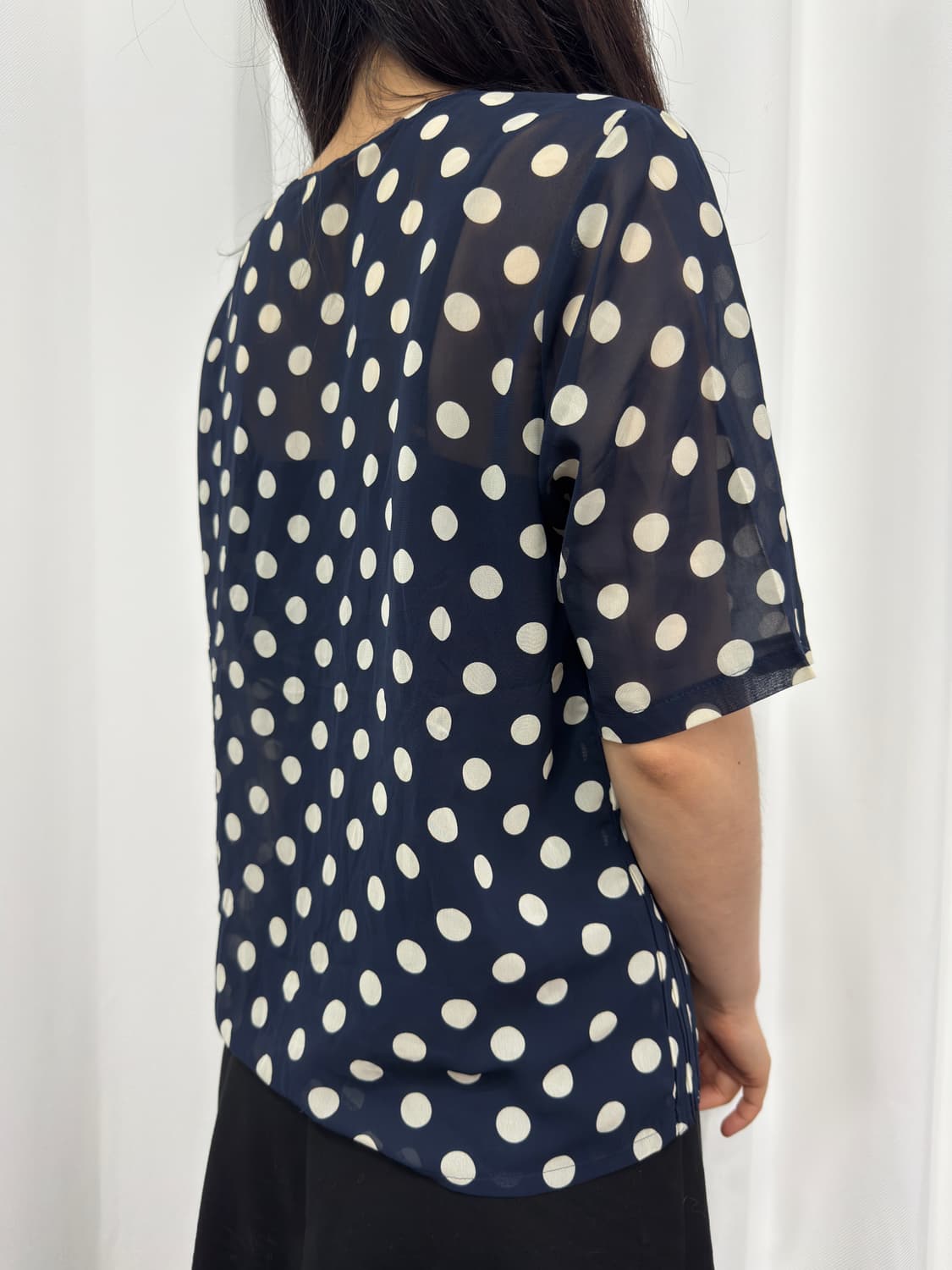 dot design blouse  상품이미지3