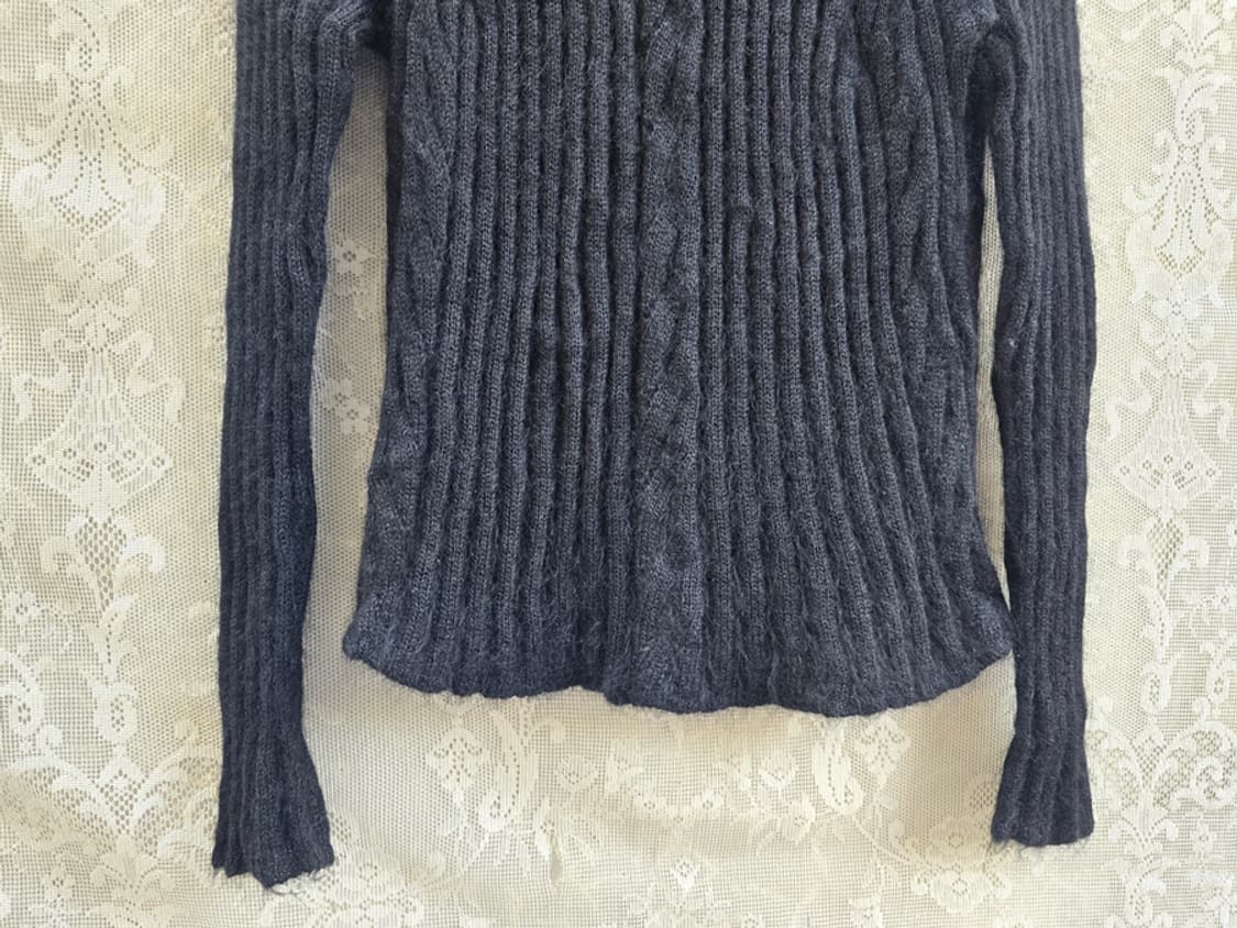 모헤어 실크 원단 골지 니트 (made in japan) 상품이미지3