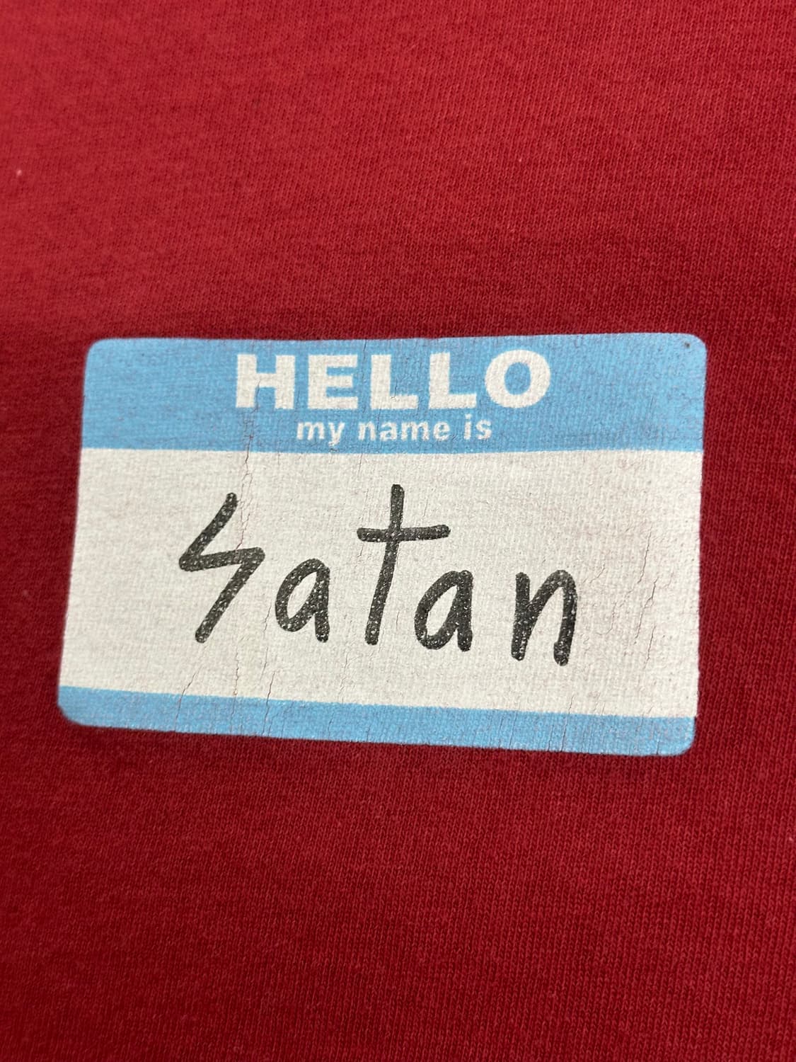 Early 90s FUCT 'my name is satan' 티셔츠 L 상품이미지5