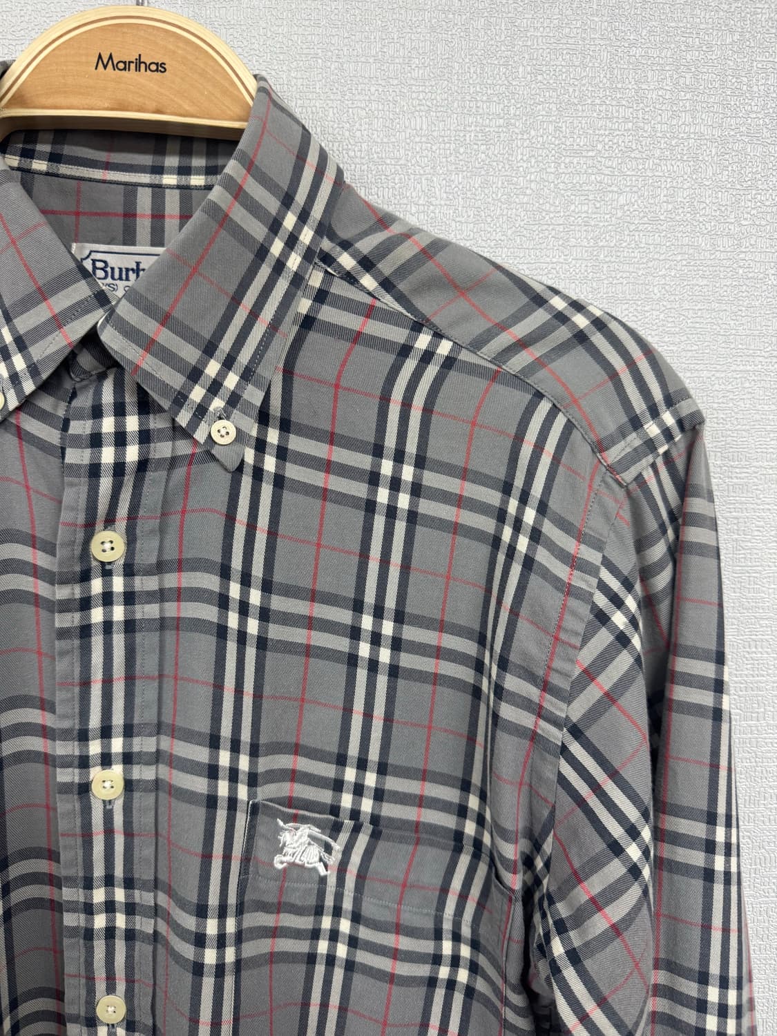 90s 버버리 체크 셔츠 상품이미지2