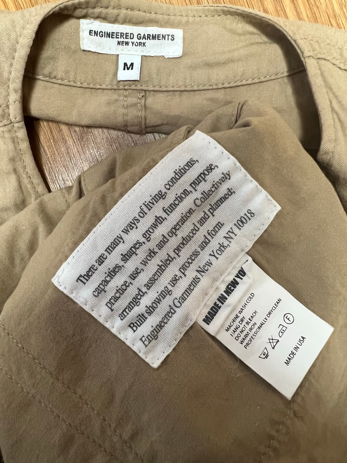 엔지니어드가먼츠 c-1 베스트 M 상품이미지1