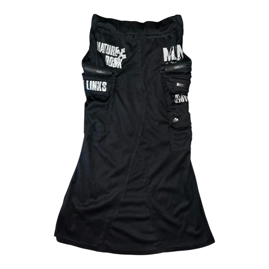 Edge line 엣지라인 밴딩 글리터프린팅 롱 스커트 펑크y2k갸루 상품이미지4