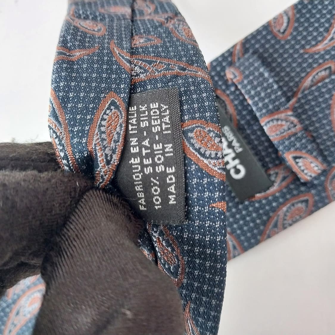 샤넬 넥타이 다크네이비 페이즐리 패턴 A+등급 K2230
 상품이미지10