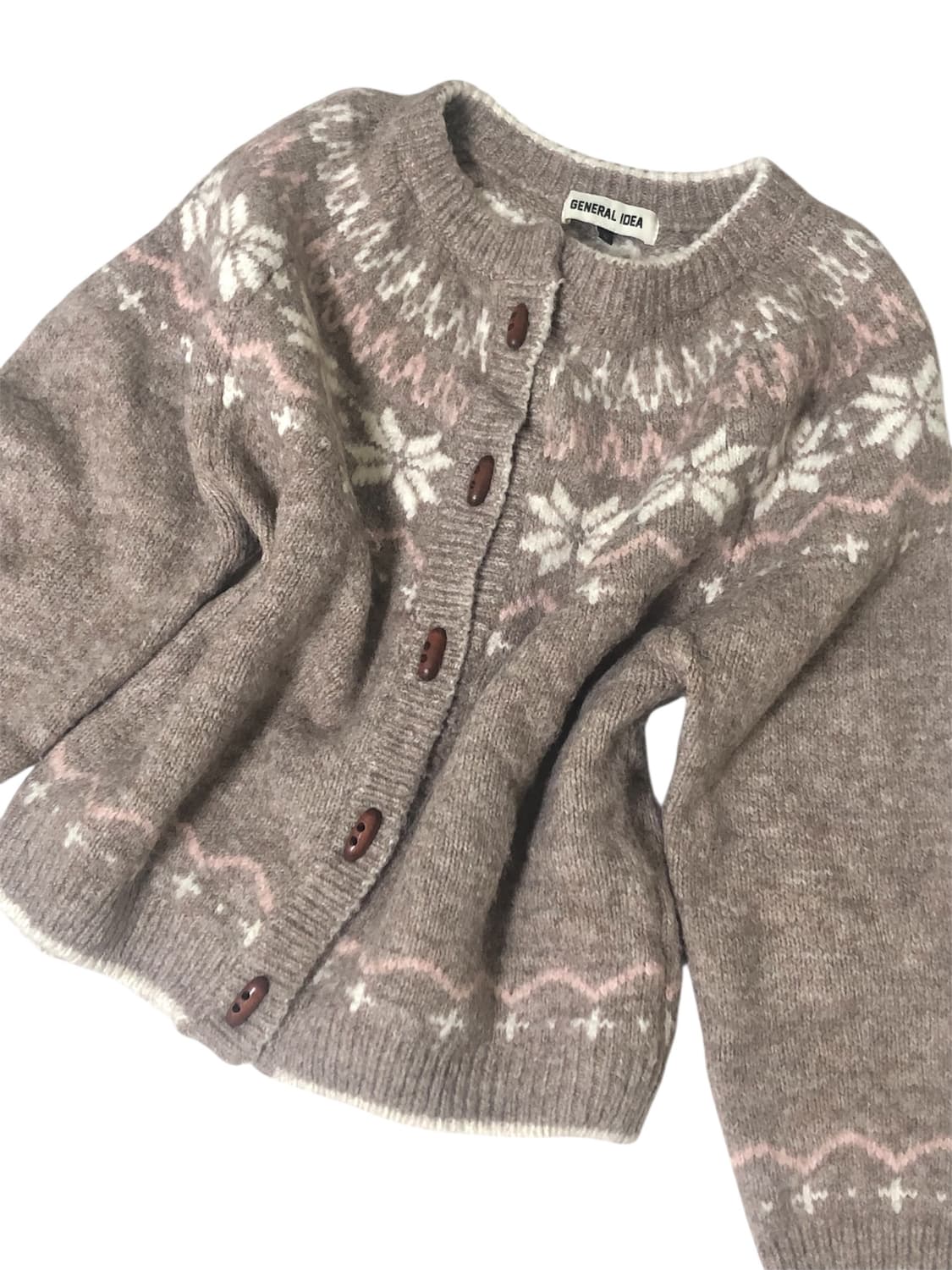 모리걸 코디세트 니트 가디건 스커트 라떼갸루 빈티지 상품이미지4