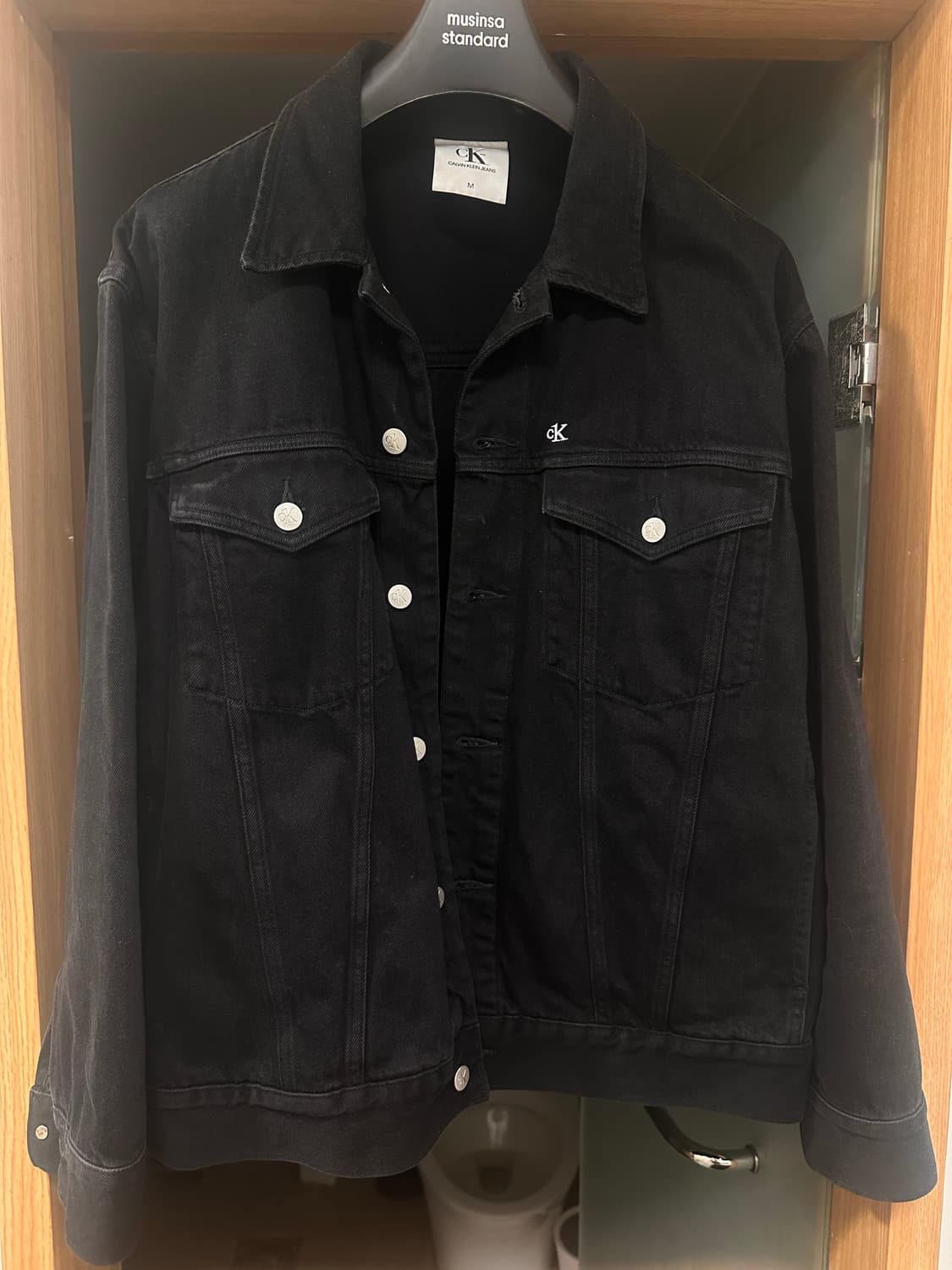 calvin klein denim jackets black 상품이미지1