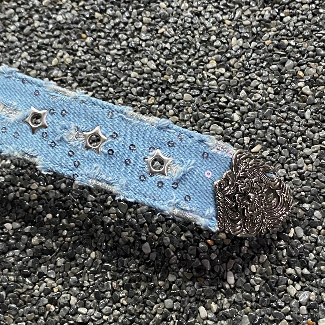 빈티지 y2k 디트로이트 데님 벨트 B3755 상품이미지4