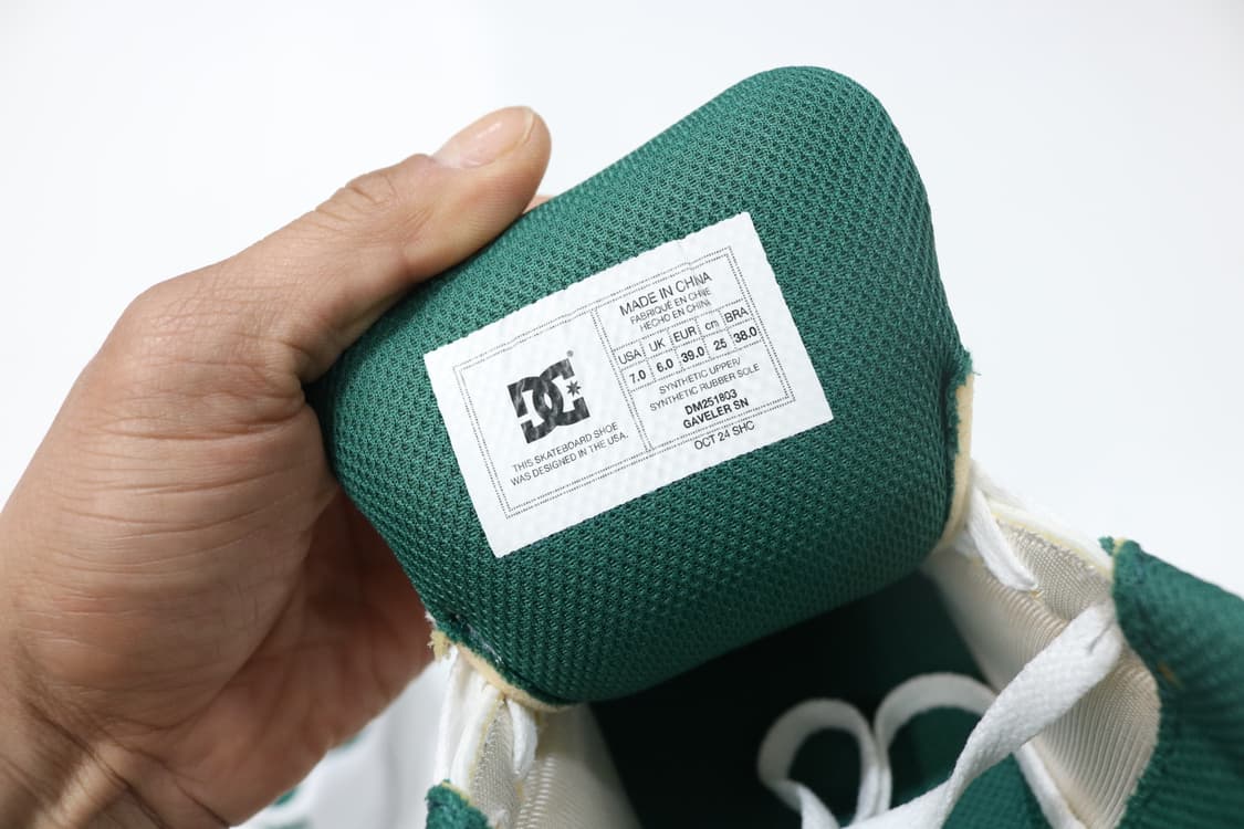 DC Shoes 디씨슈즈 가벨러 SN 화이트 그린 스케이트보드화 상품이미지10