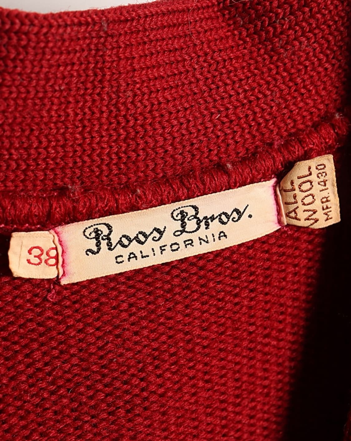  4~50's Vintage "Roos Bros" HeavyWool  상품이미지8