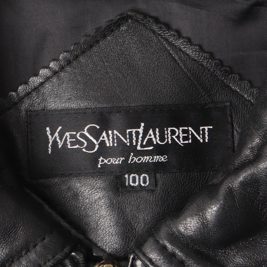 입생로랑 뿌르 옴므 ysl 로고 램스킨 봄버 레더자켓 상품이미지9