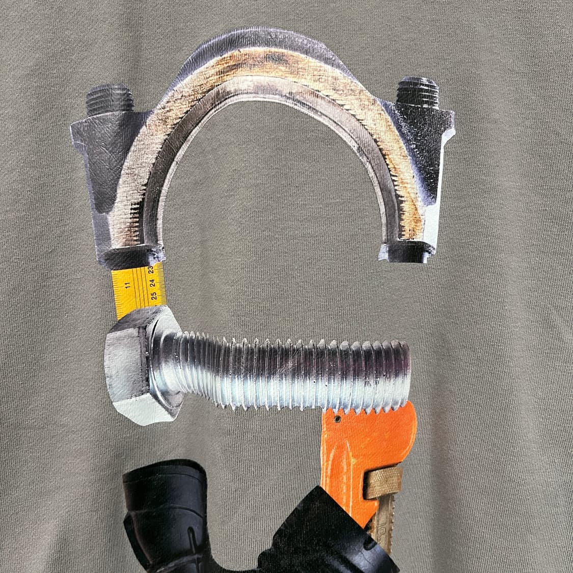 NSAD 테크 그래픽 맨투맨 L 그레이 상품이미지2