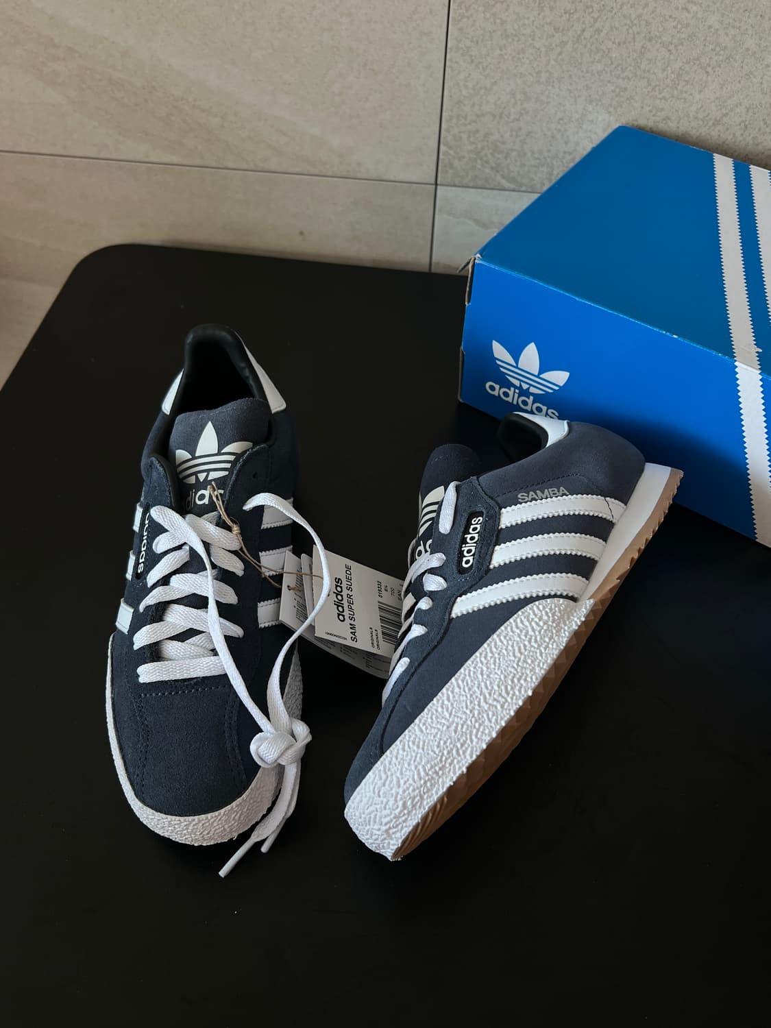 [240mm] [미사용 새제품] 아디다스 삼바 슈퍼 스웨이드 (네이비/화 상품이미지2