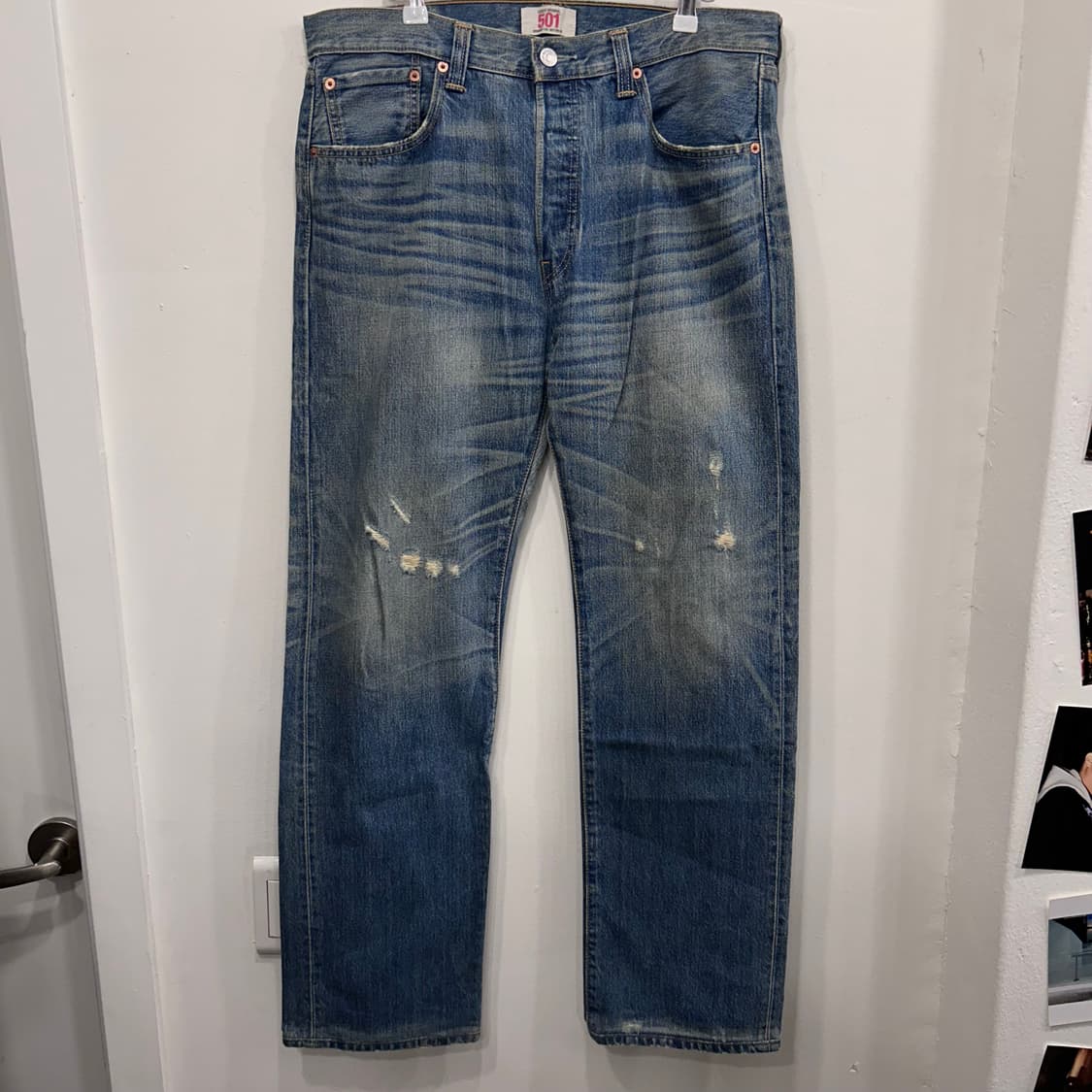 리바이스 501 레귤러핏 버튼플라이 데님팬츠 상품이미지2