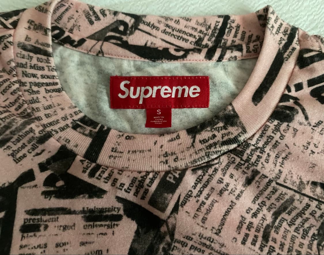 (S)슈프림 25SS Newspaper S/S Top 상품이미지5