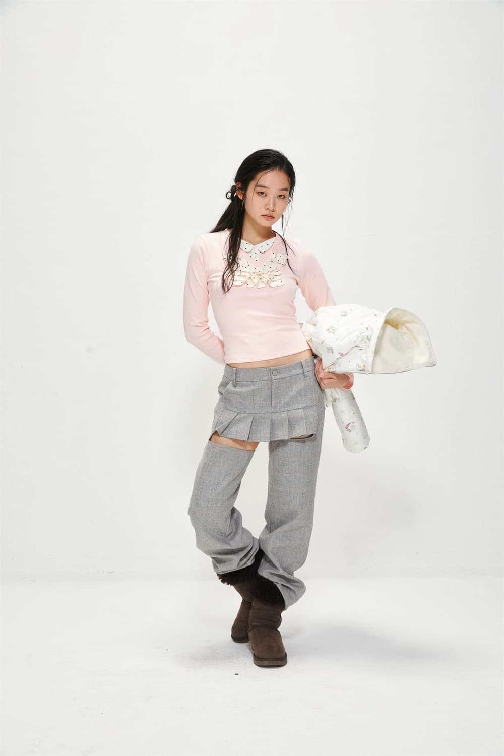 9266studio 핑크 톱 상품이미지4