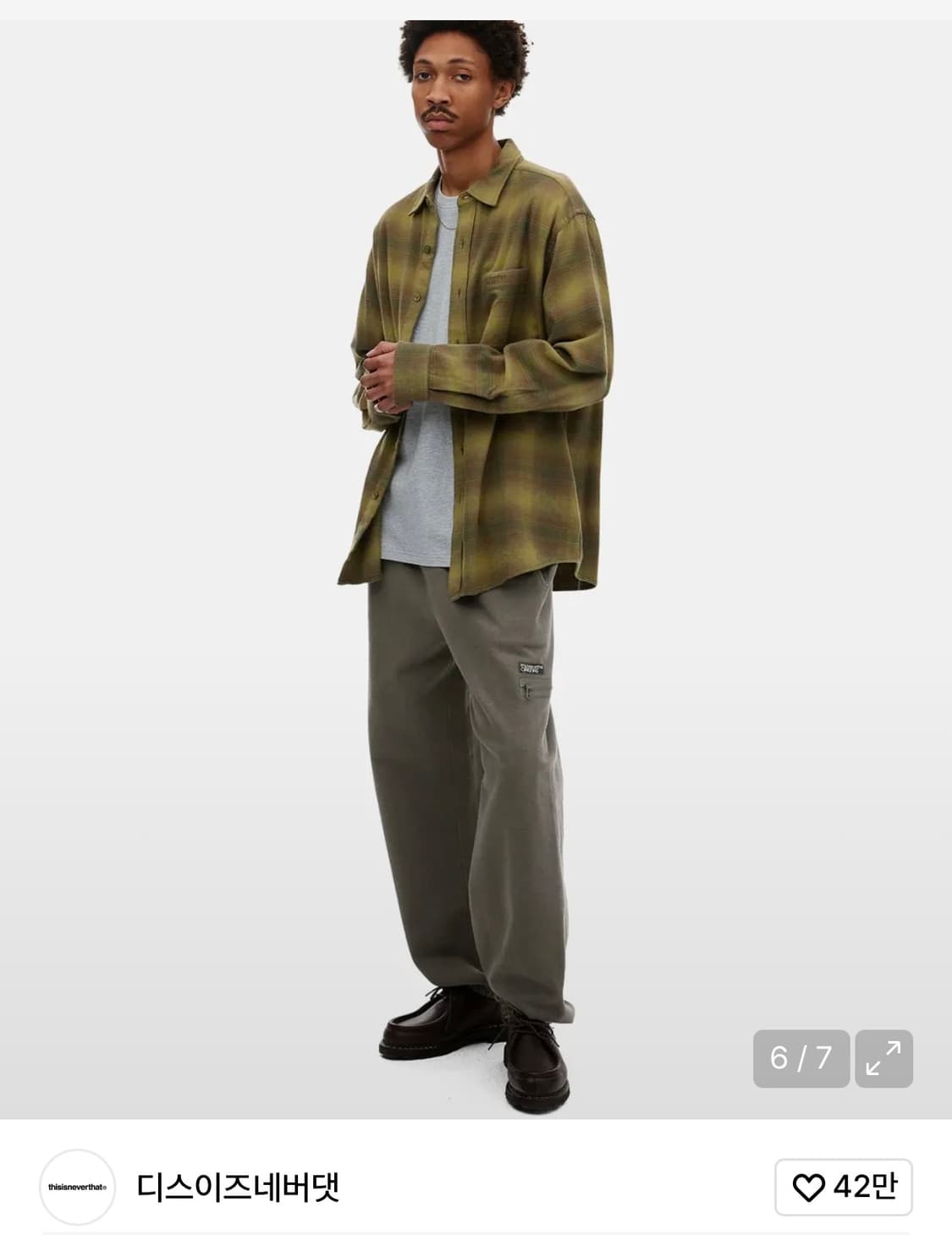 디스이즈네버댓 셔츠 Flannel Check Shirt 상품이미지4