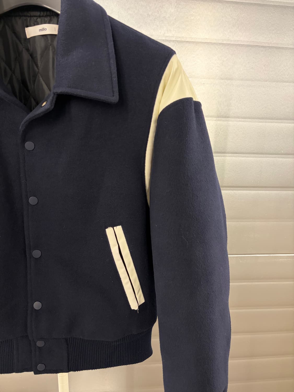 Millo varsity jacket M navy 상품이미지4