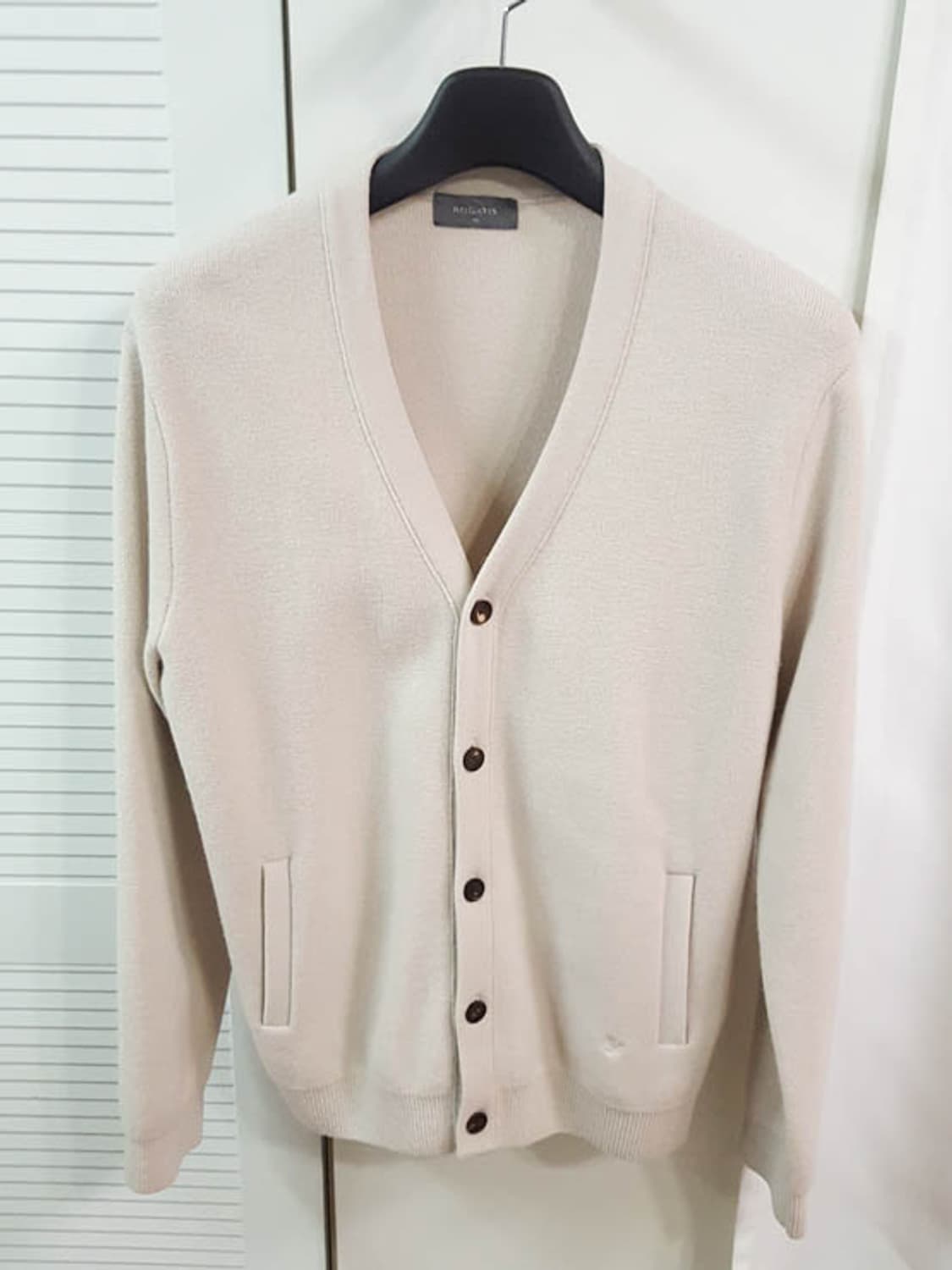 로가디스 남성 모100 가디건 베이지 105 상품이미지1