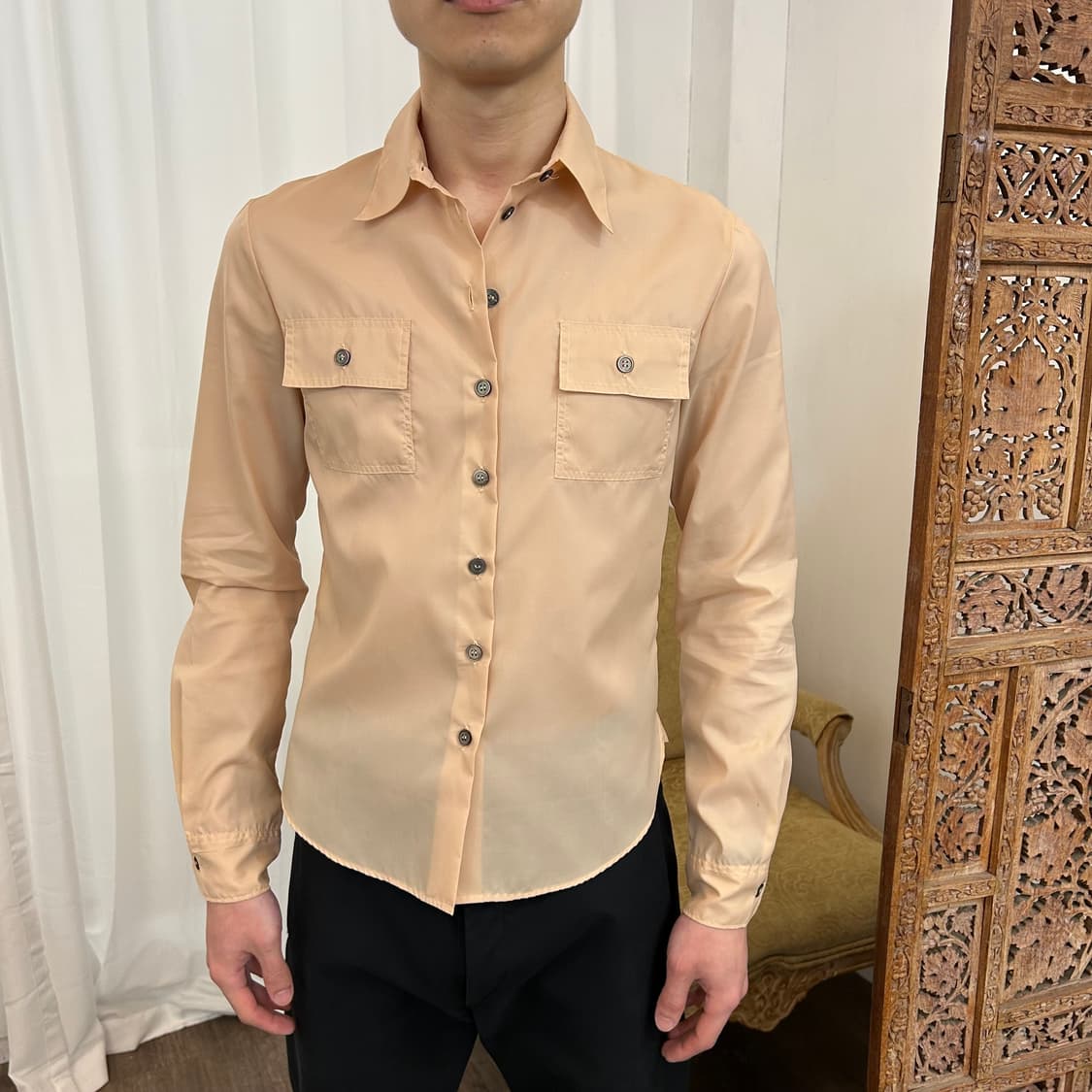 90s 헬무트 랭 나일론 셔츠 상품이미지1