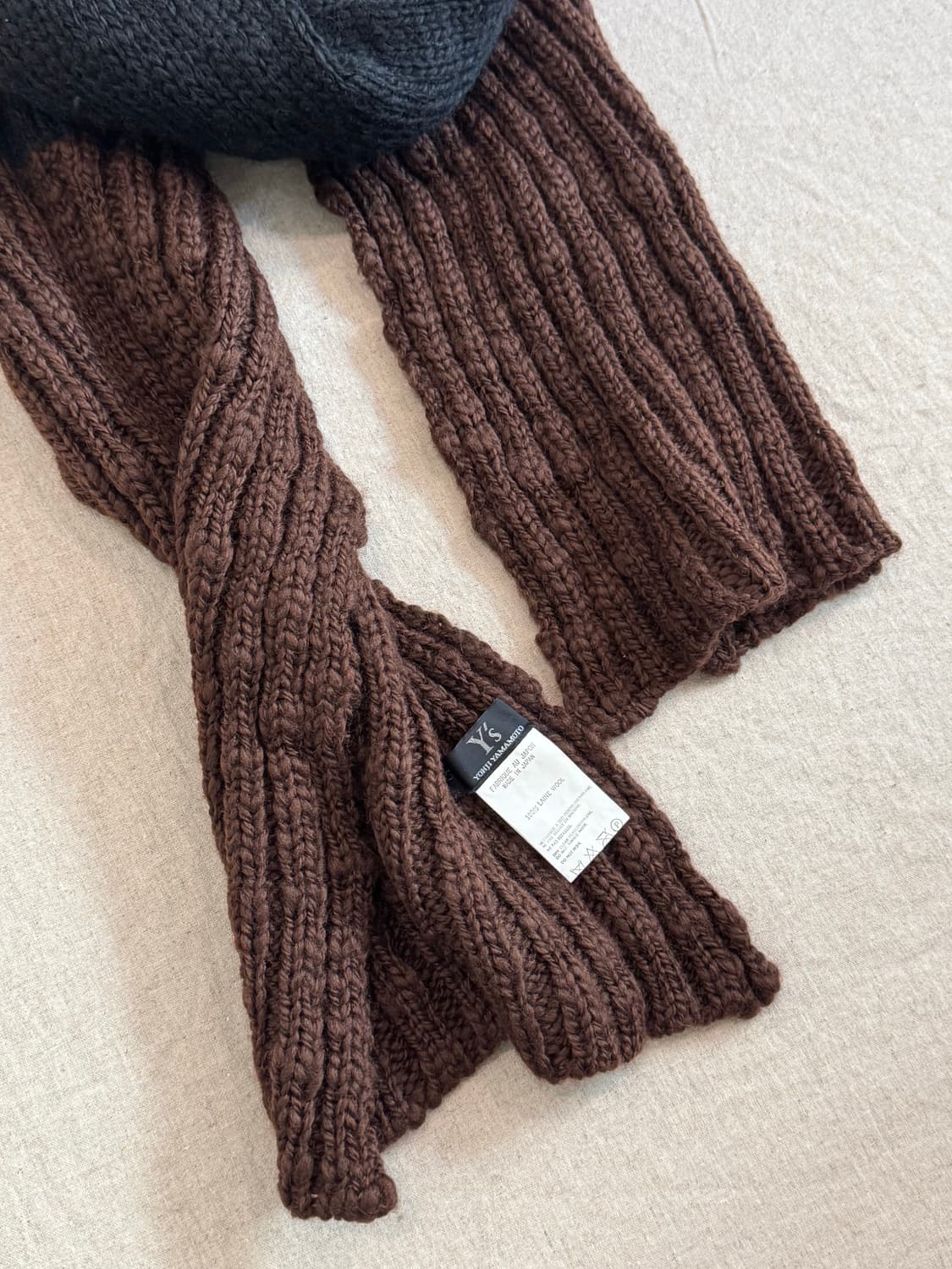 요지야마모토 00s 롱 니트 머플러 상품이미지4