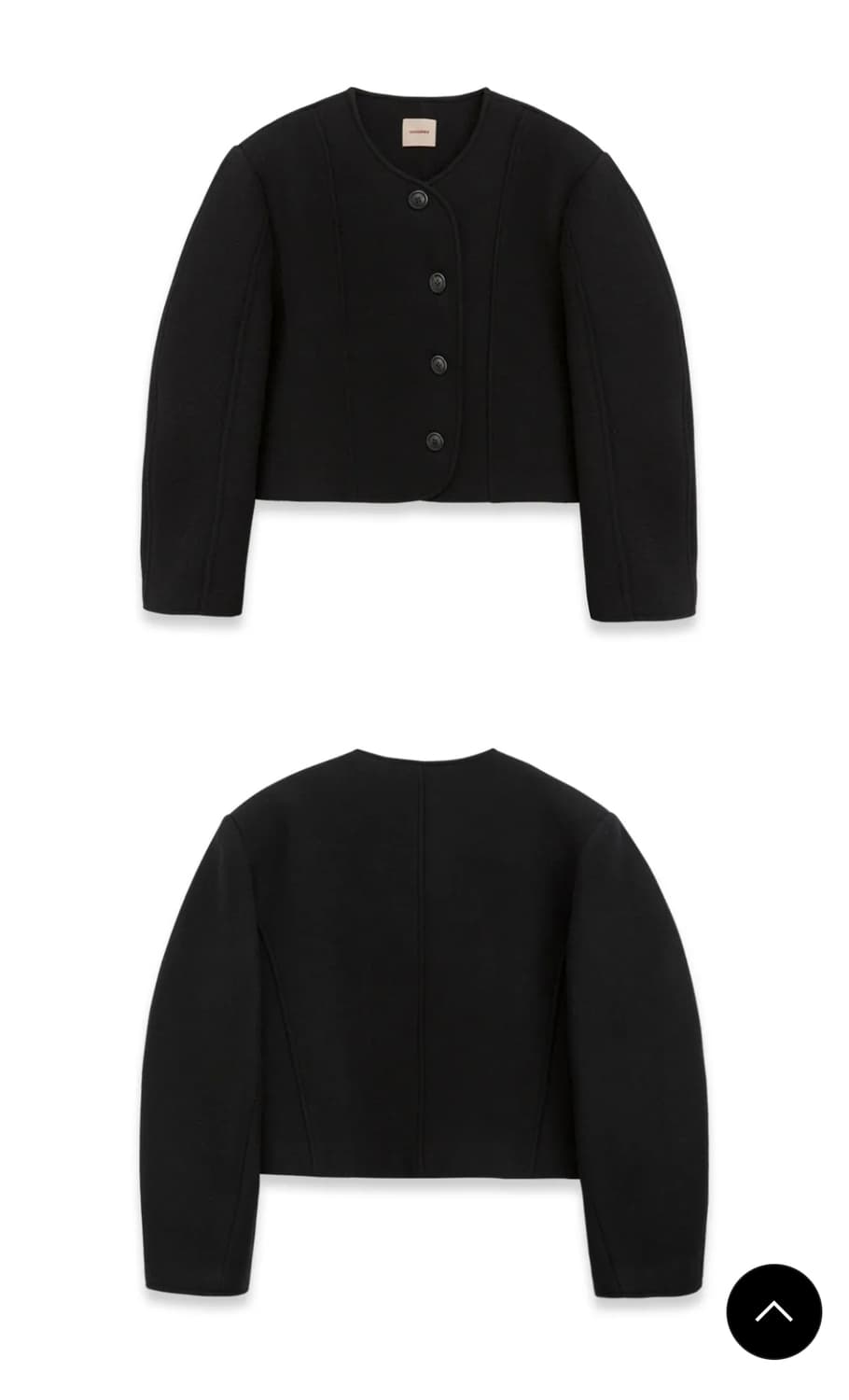 언쿡드 uncooked 헤비 울 숏 코트 상품이미지2