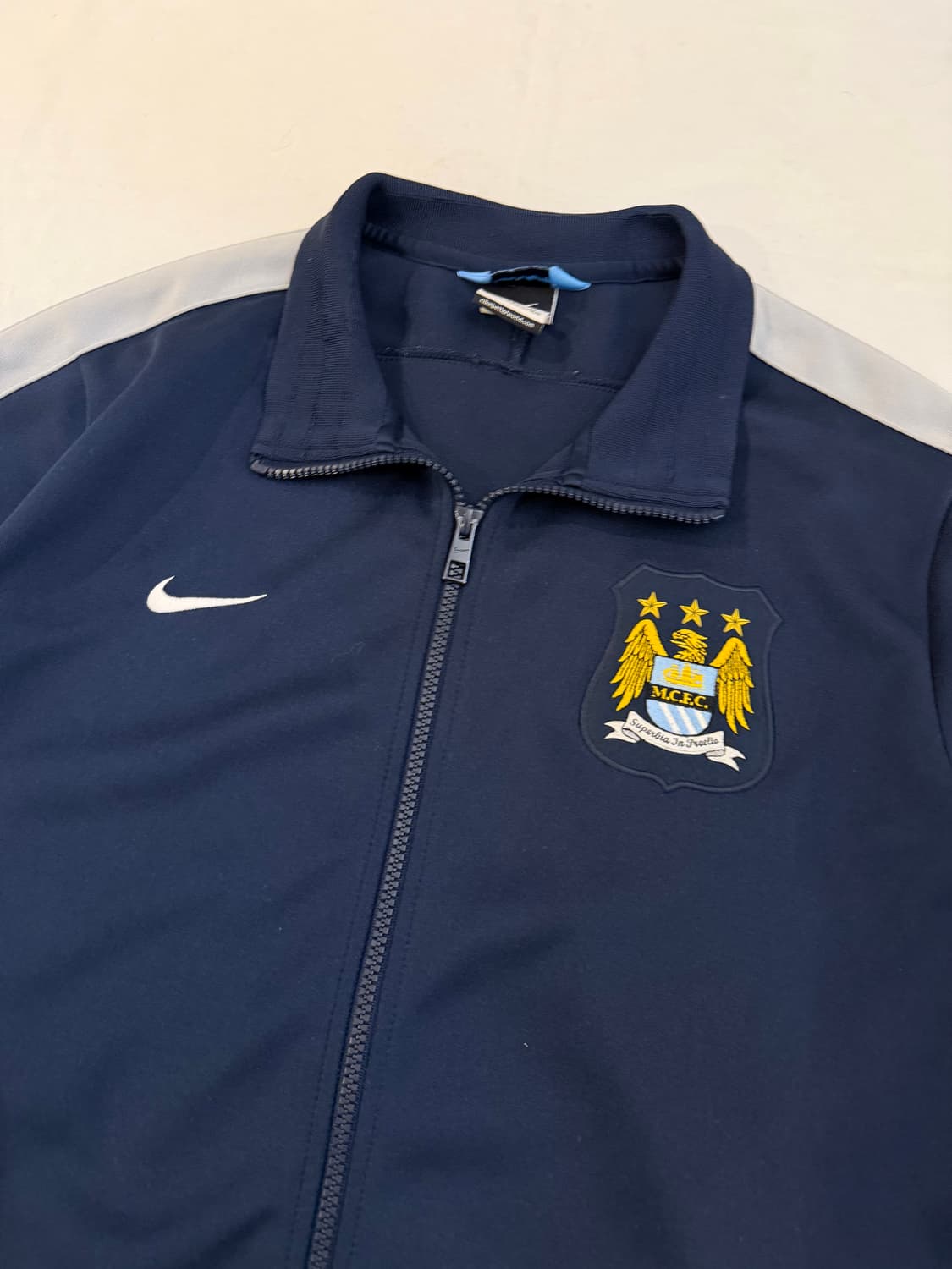 극희귀 XXL) 나이키 13-14 맨시티 트랙탑 져지 네이비 상품이미지2