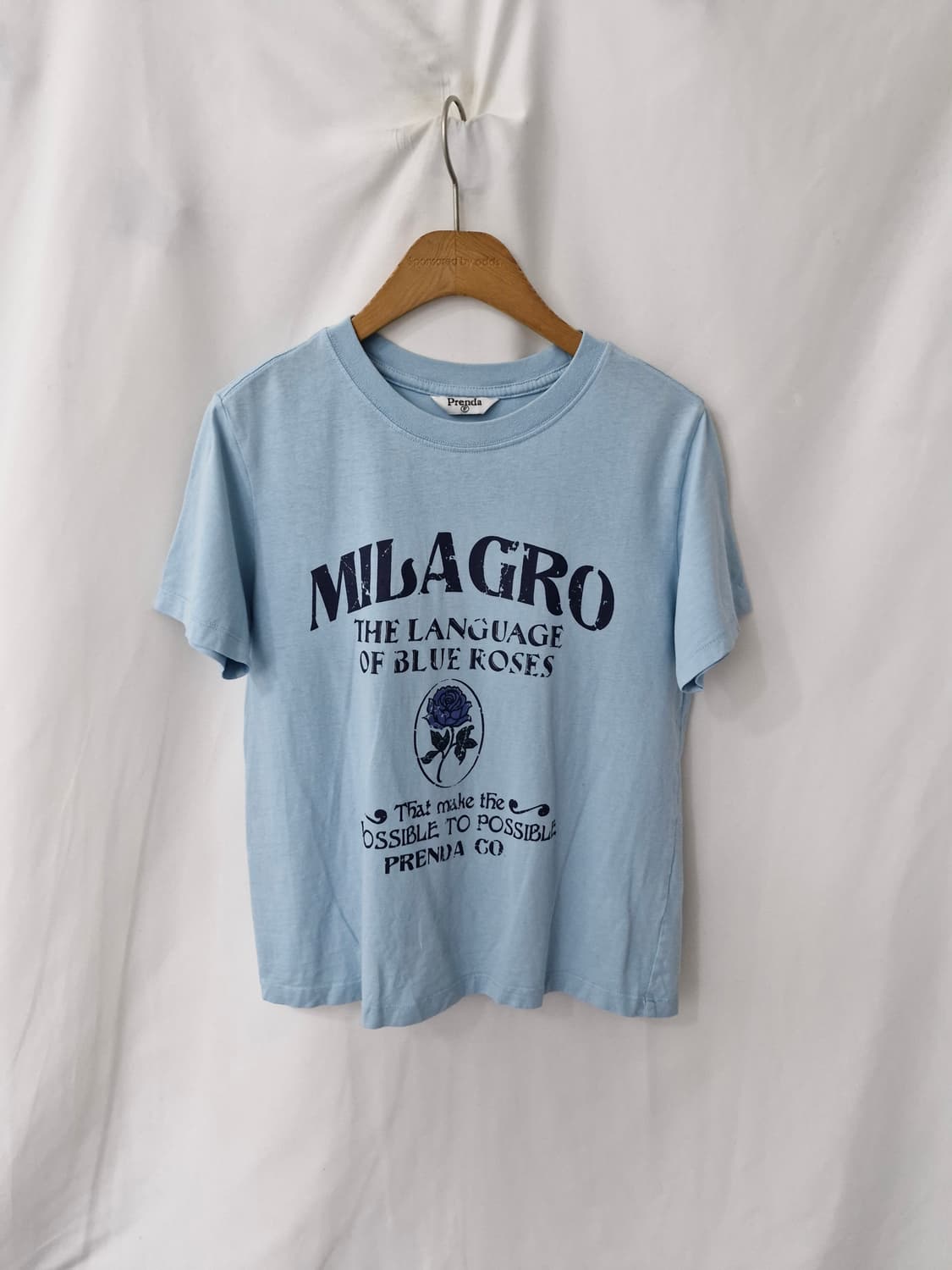 PRENDA MILAGRO 크루넥 반팔 티 블루 상품이미지1