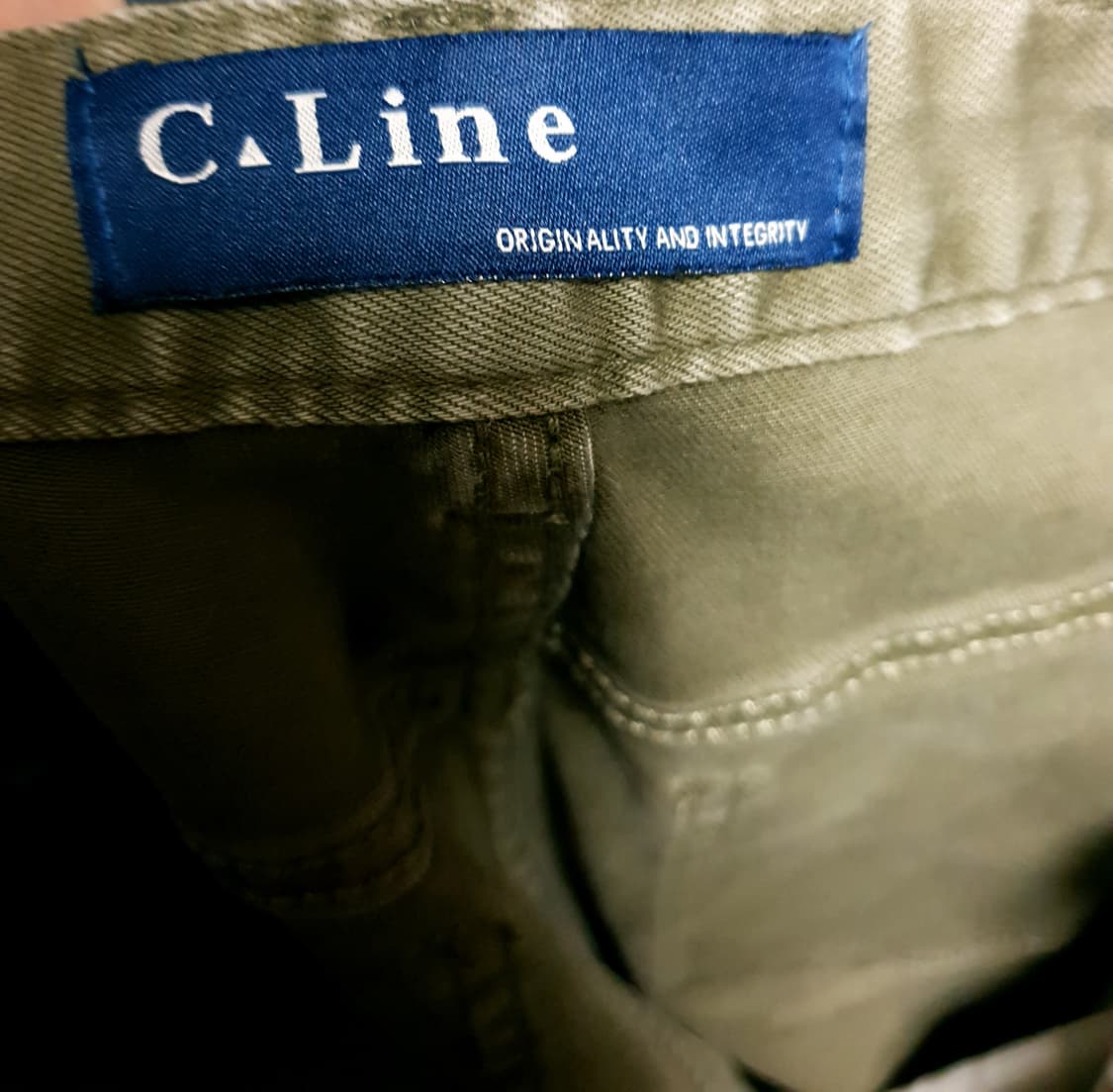 C.LINE 스판 코튼 카고 파라슈트 팬츠 올리브 (M) 상품이미지4