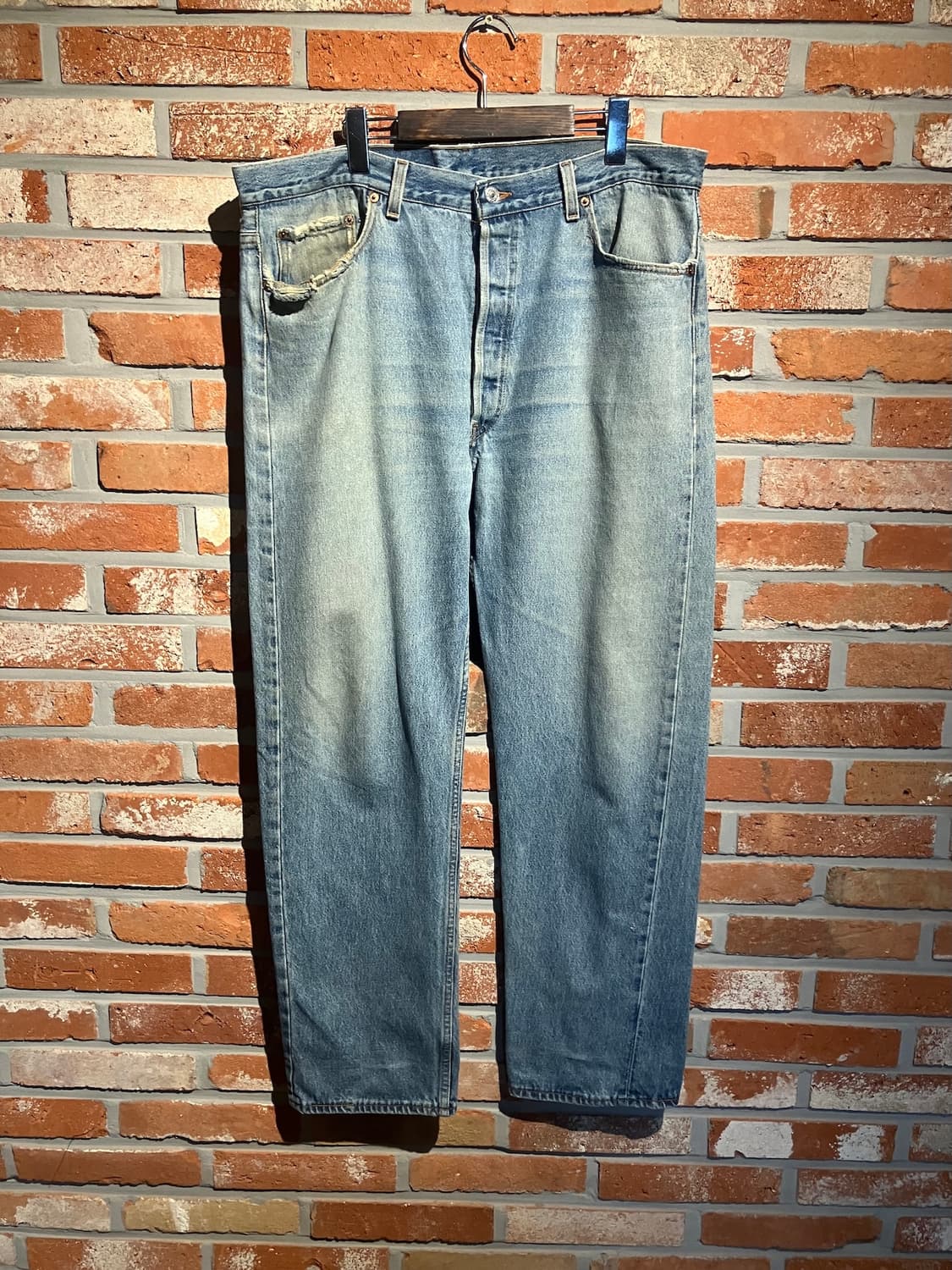 90s USA 빈티지 리바이스 501 데님 팬츠 빅사이즈 상품이미지2