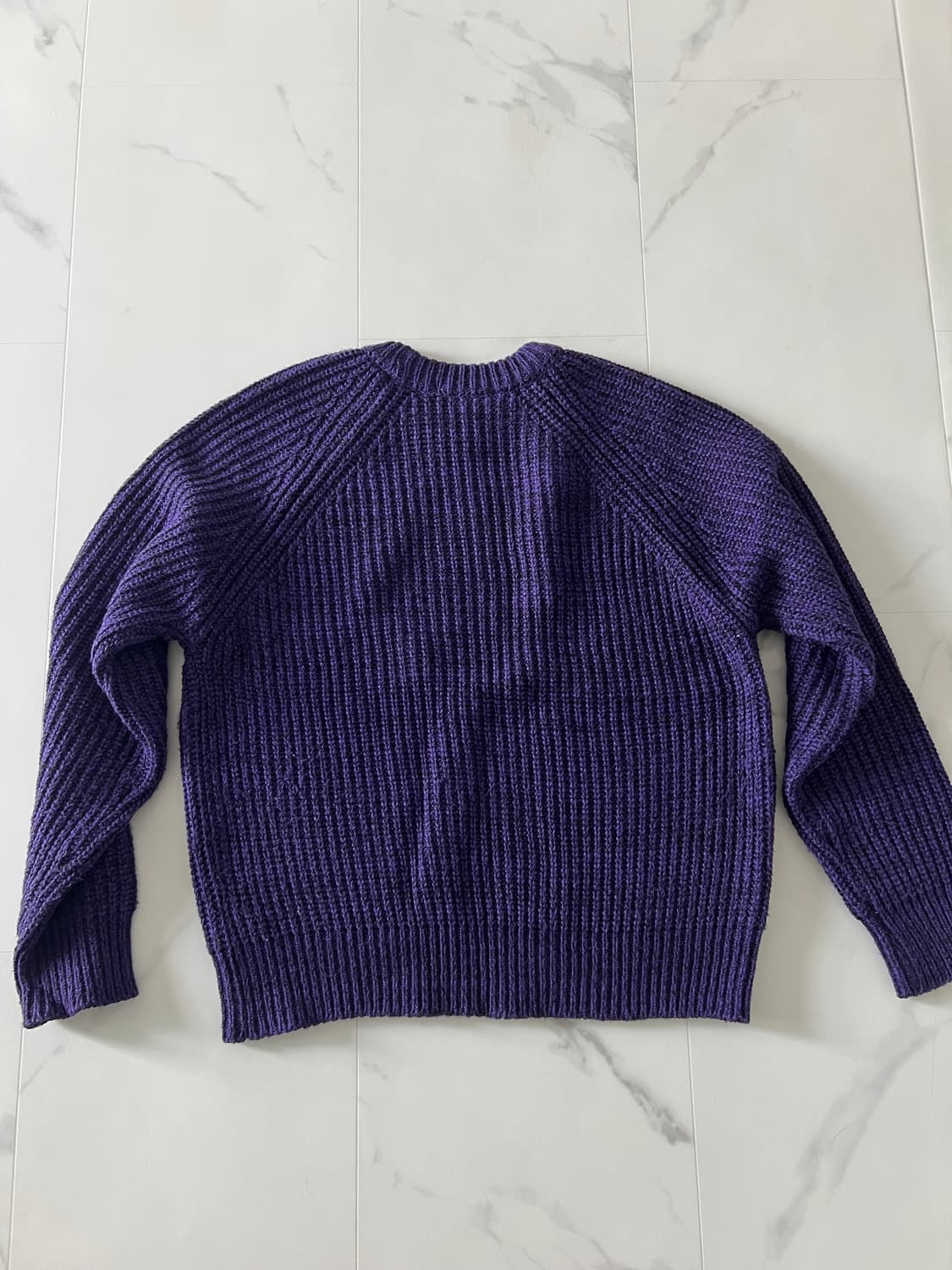 애프터프레이 인타르시아 니트 스웨터 퍼플 M 상품이미지2