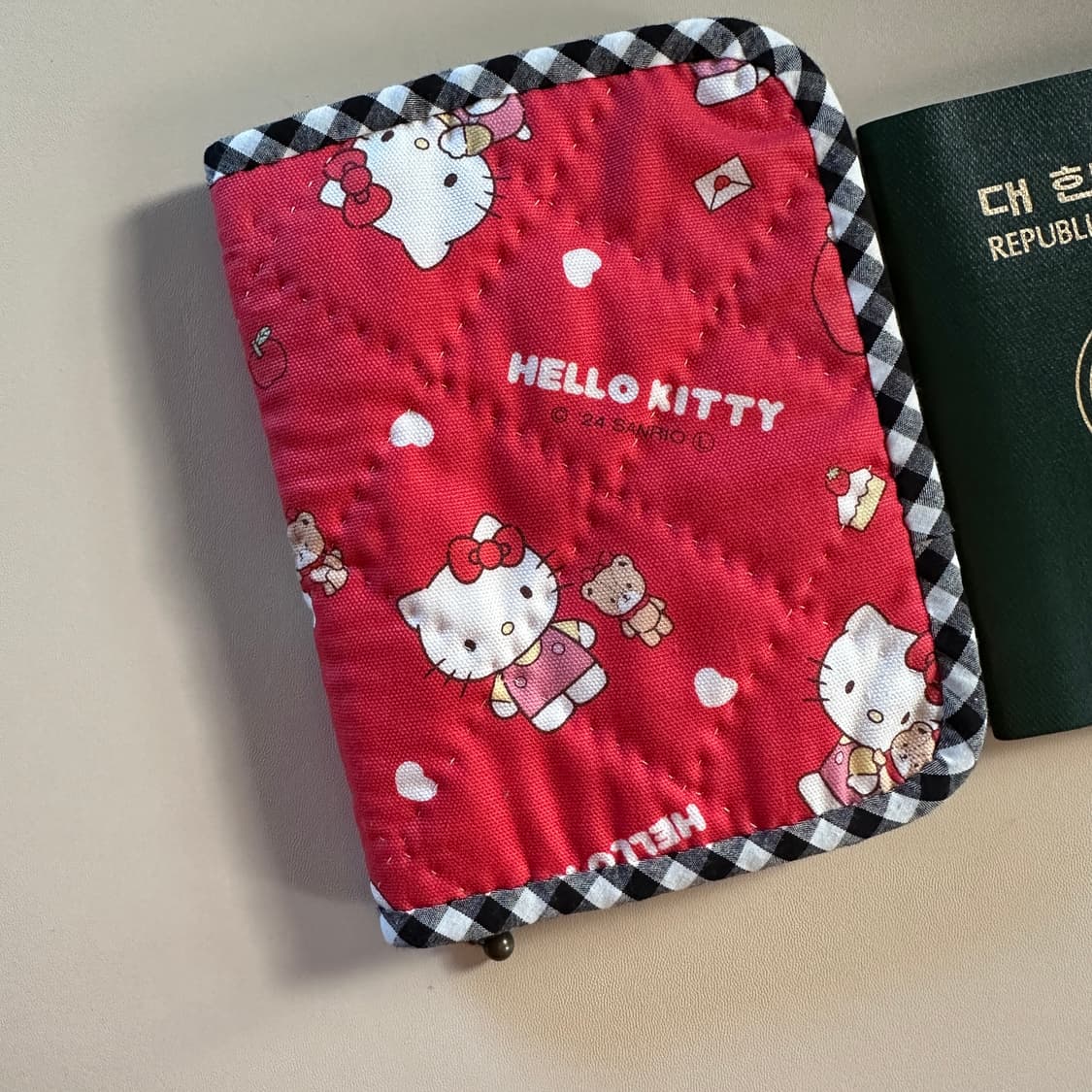 키티 여권케이스 / 여권 파우치 / 퀼트 상품이미지1