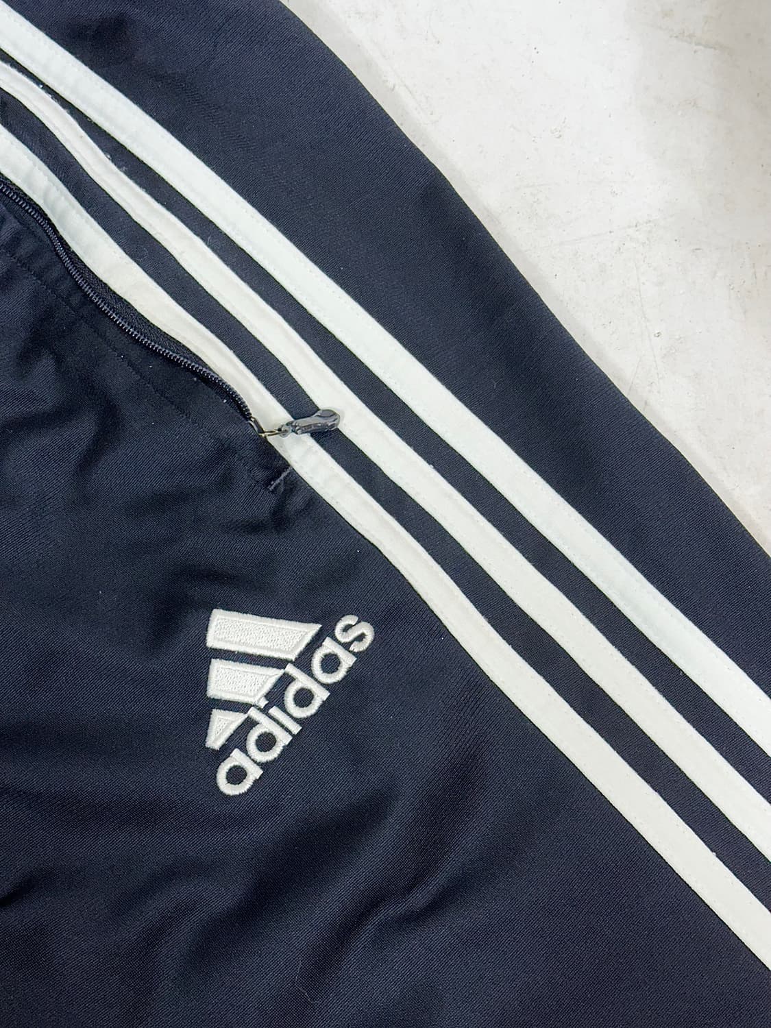 아디다스 블랙 와이드 화이트 삼선 트레이닝 팬츠 추리닝 바지 XL 상품이미지6