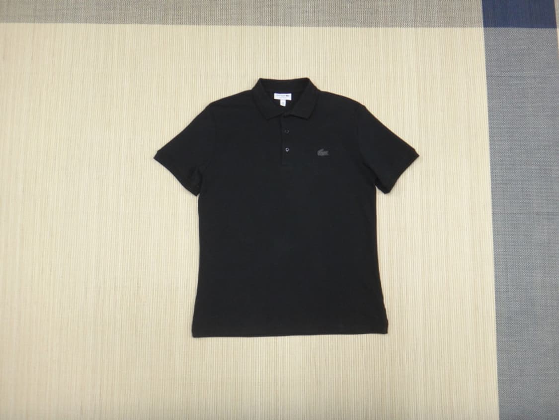 (100) 라코스테 프랑스 남성 PK 반팔 카라티 블랙 상품이미지1