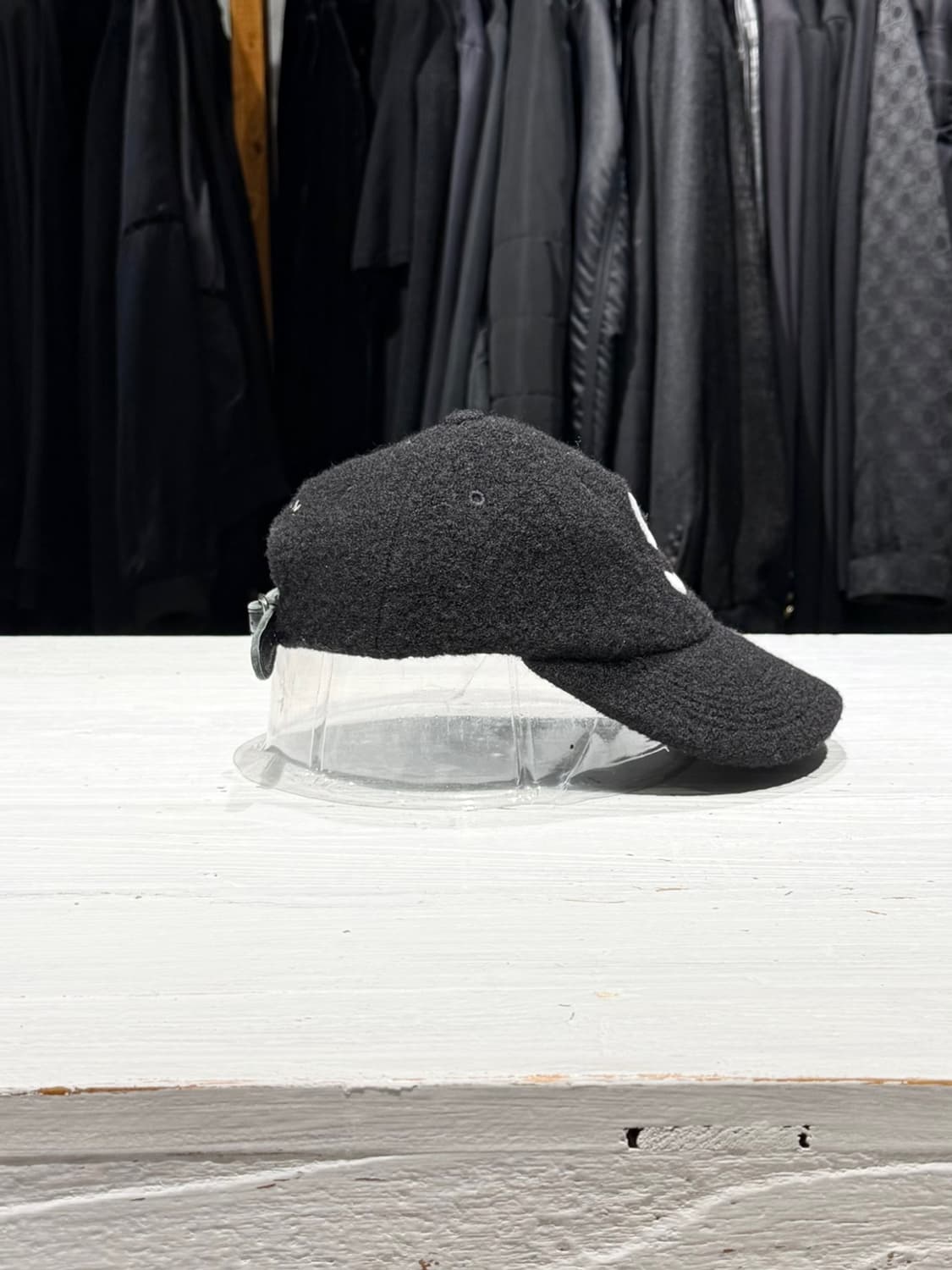 슈프림 USA 블랙 오리지널 로고 울 볼캡 상품이미지3