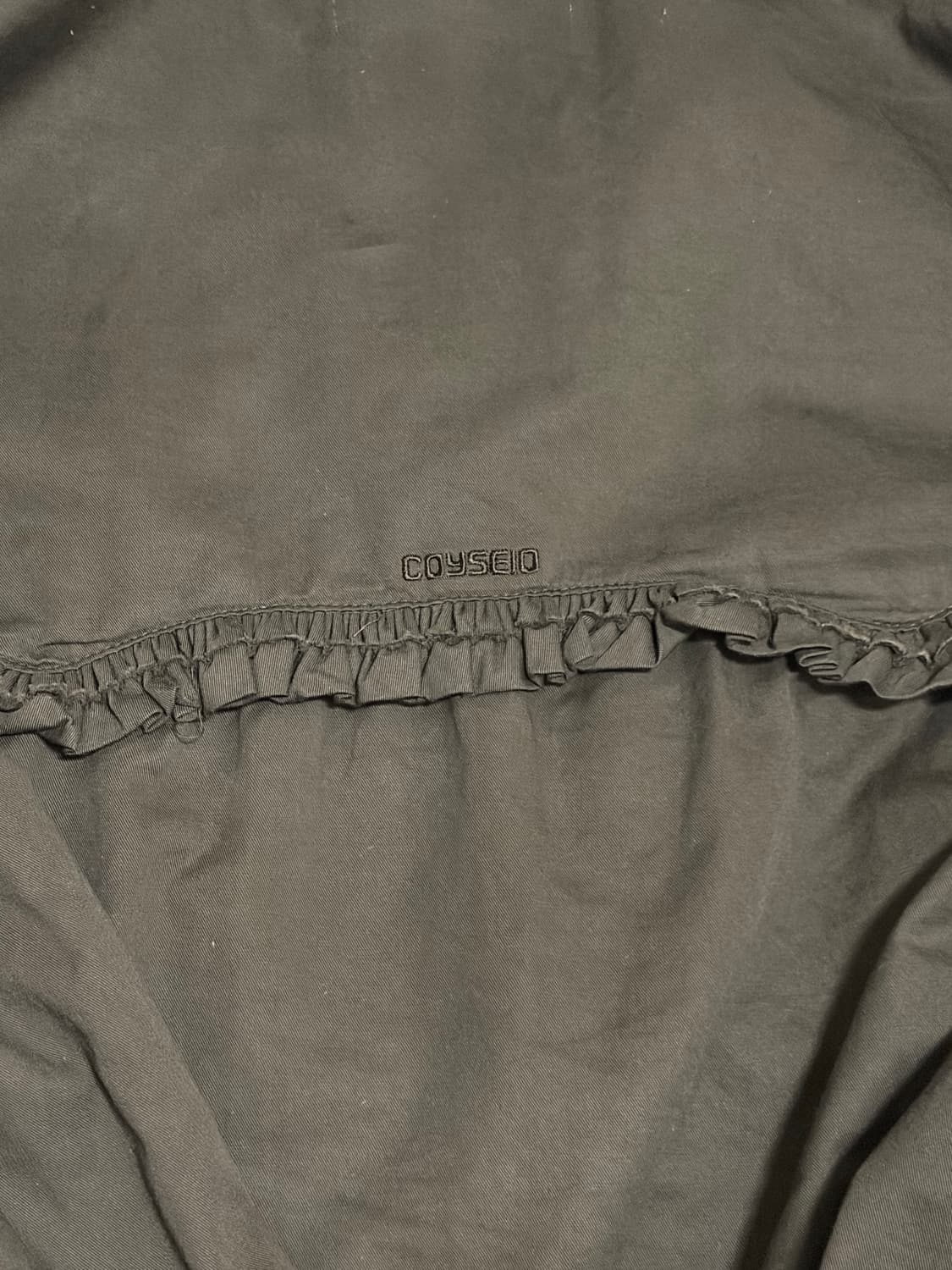 코이세이오 셔츠 ROUGH CUT FRILL SHIRT BROWN  상품이미지4