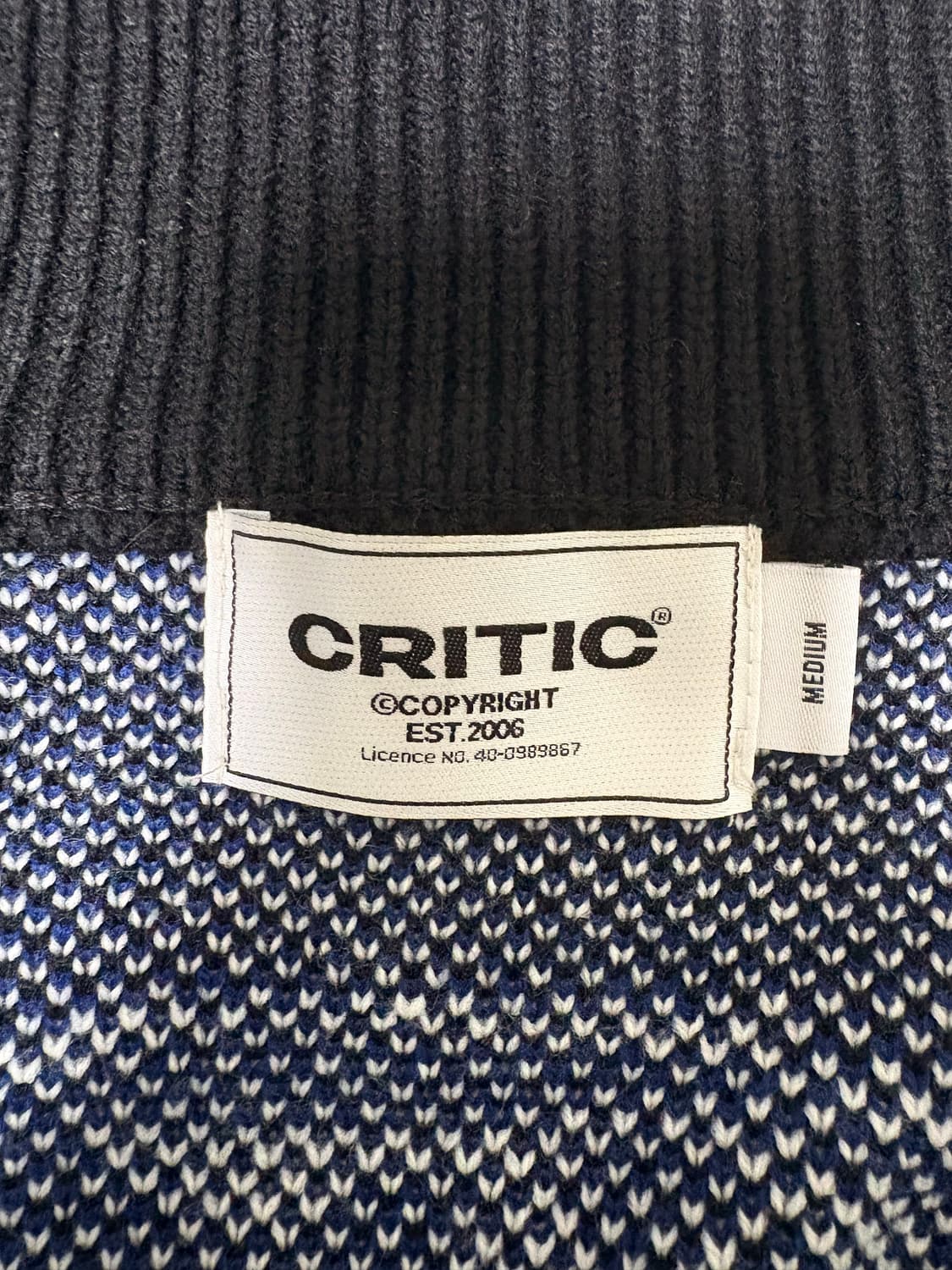 크리틱 레이싱 니트집업 상품이미지4