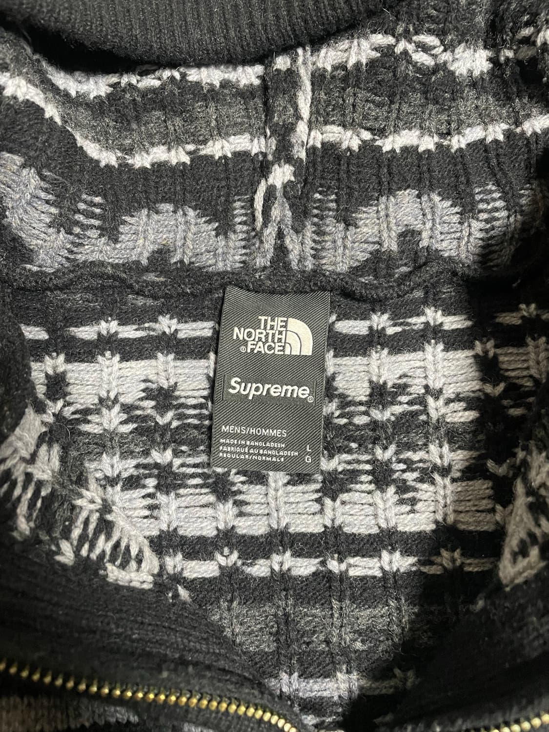 슈프림 X 노스페이스 니트 후드 집업 상품이미지2