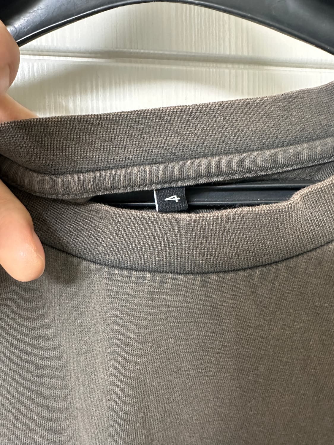 [4] 폴리테루 라운드넥 반팔티 블리치드 브라운 상품이미지3