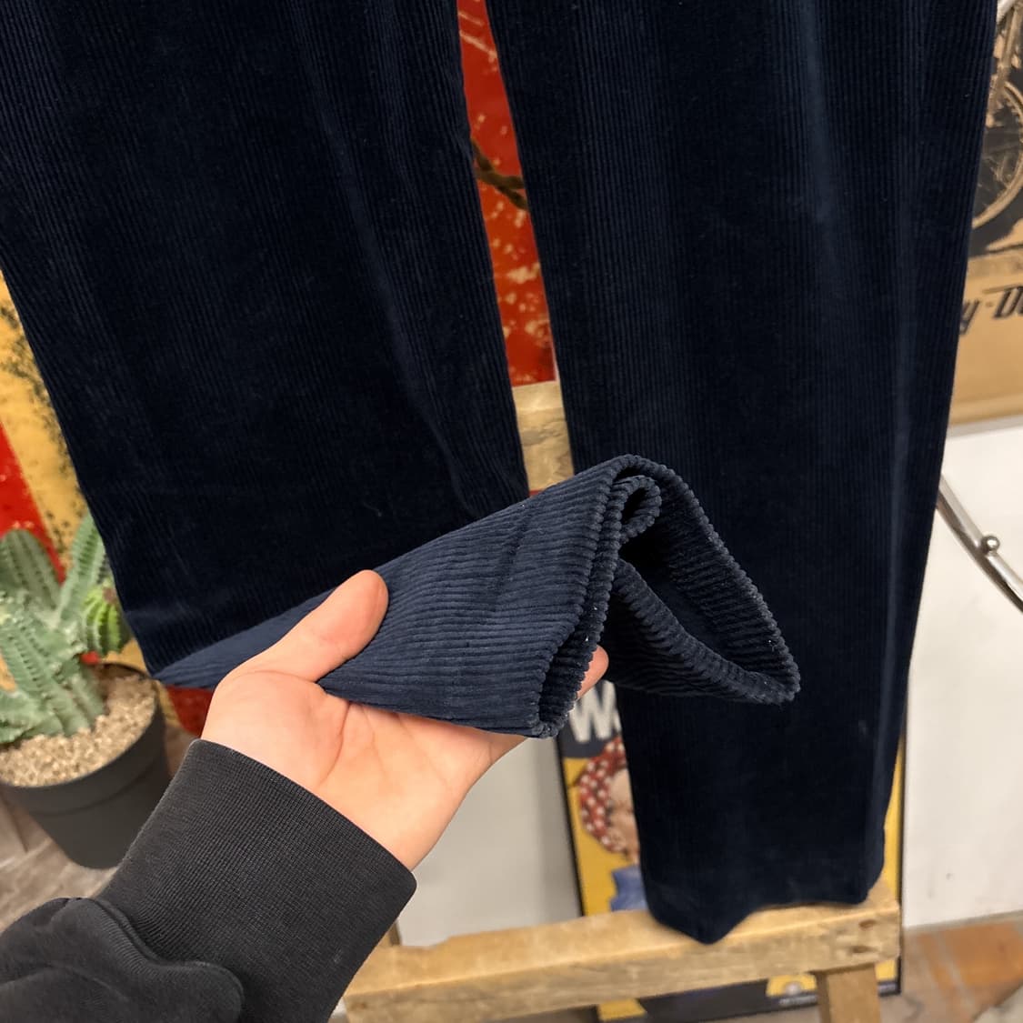90s 폴로 랄프로렌 프레스턴 딥네이비 코듀로이 팬츠 N90 상품이미지4